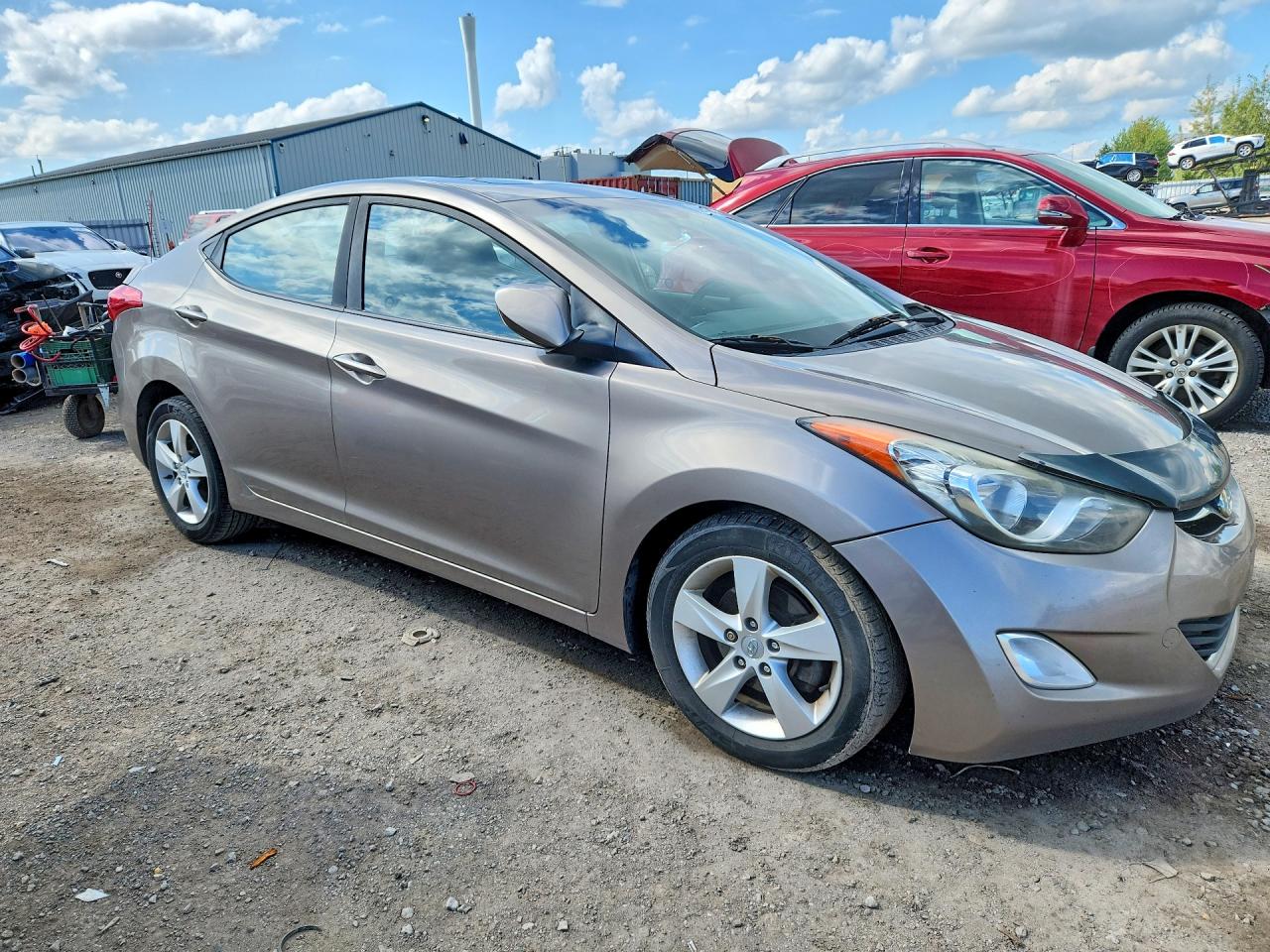 2013 Hyundai Elantra Gls Silver vin: 5NPDH4AE6DH187717