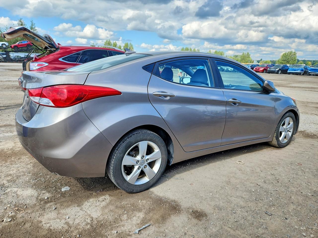2013 Hyundai Elantra Gls Silver vin: 5NPDH4AE6DH187717