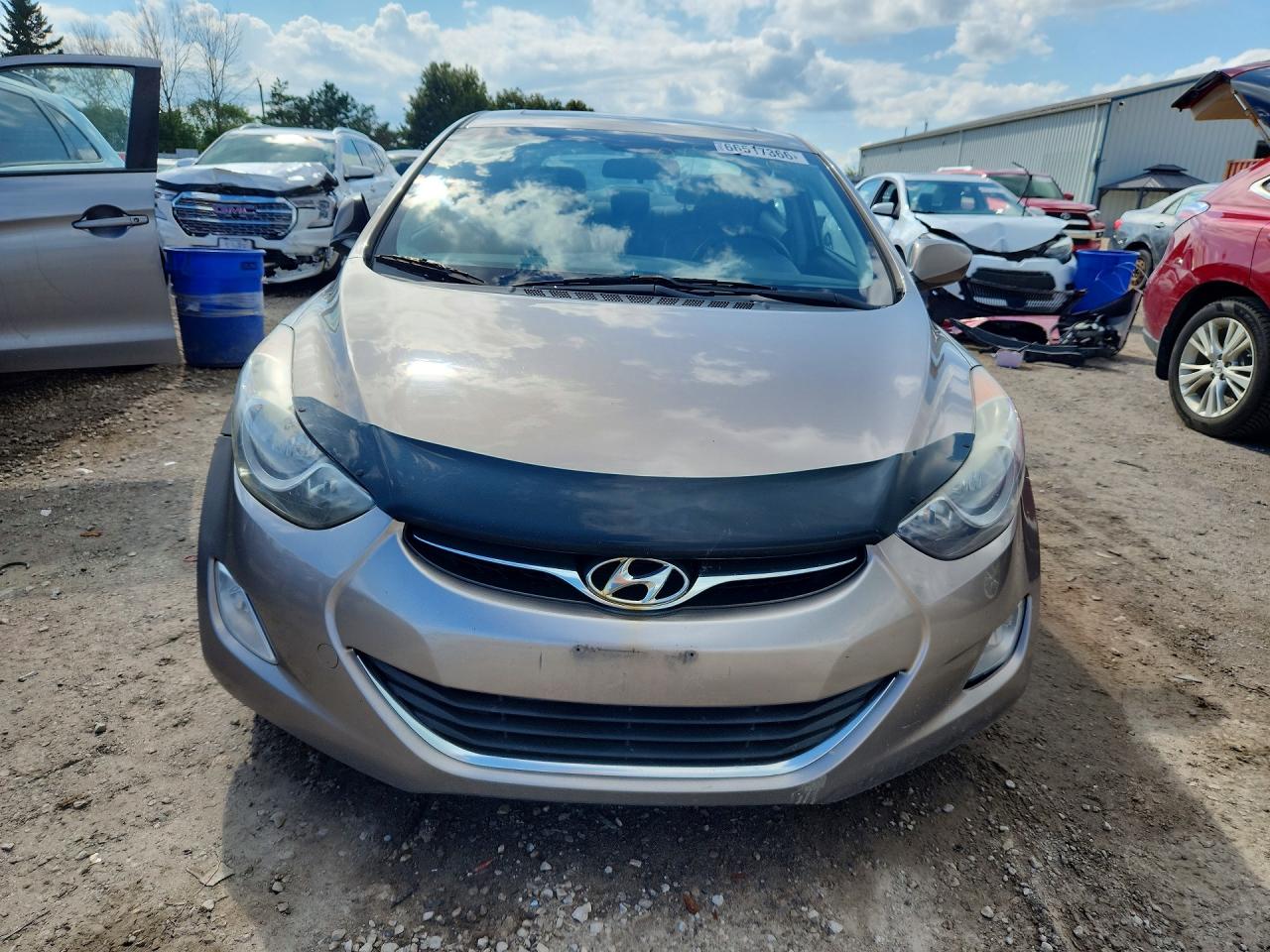 2013 Hyundai Elantra Gls Silver vin: 5NPDH4AE6DH187717