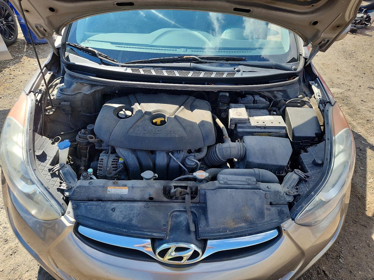 2013 Hyundai Elantra Gls Silver vin: 5NPDH4AE6DH187717