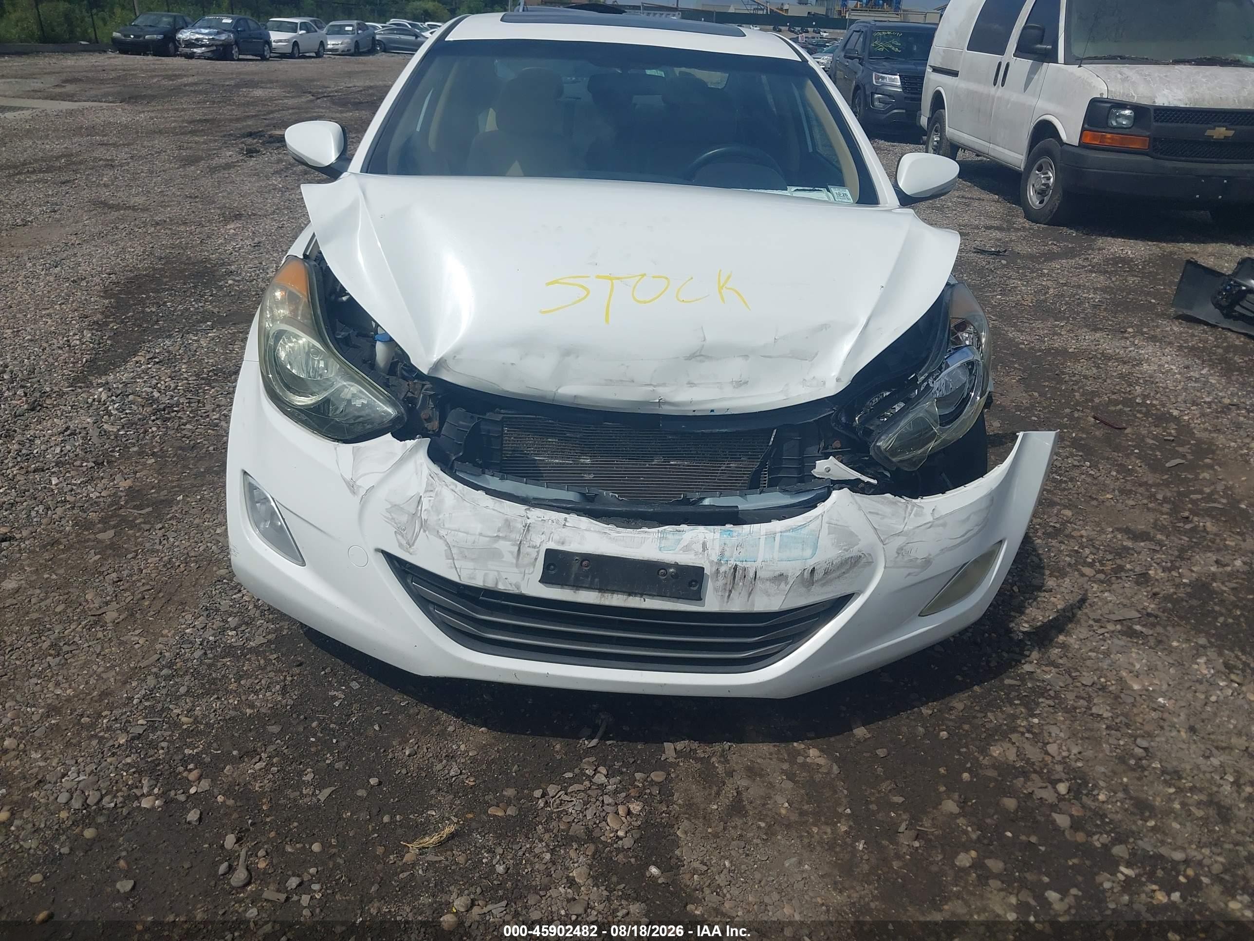 2013 Hyundai Elantra Limited White vin: 5NPDH4AE6DH192643