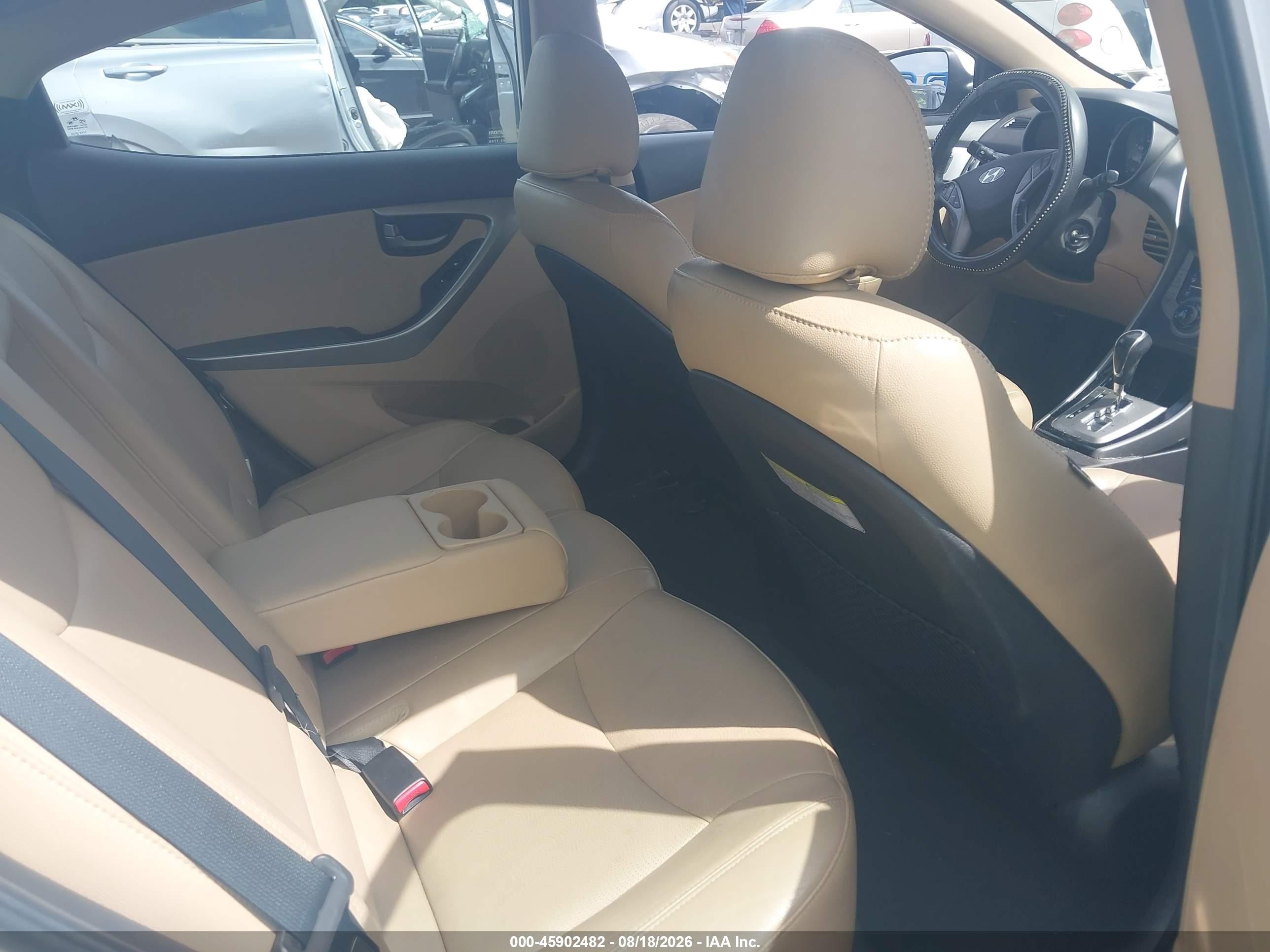2013 Hyundai Elantra Limited White vin: 5NPDH4AE6DH192643