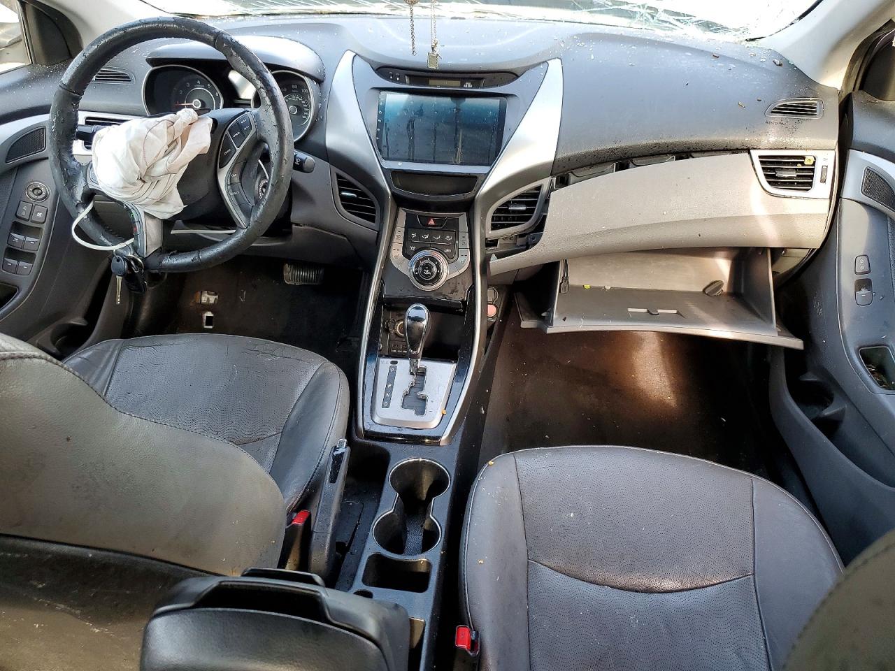 2013 Hyundai Elantra Limited Silver vin: 5NPDH4AE6DH195316