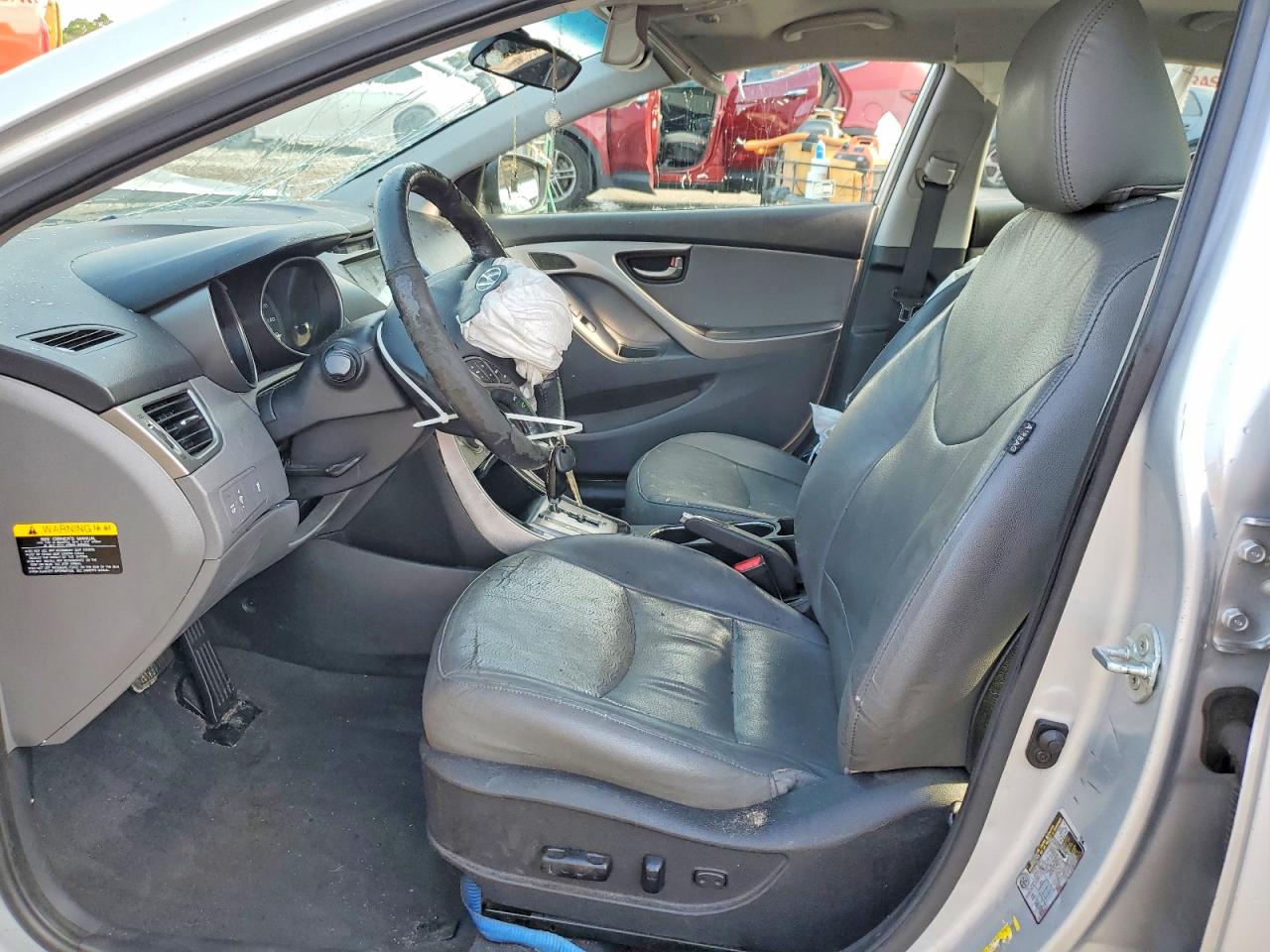 2013 Hyundai Elantra Limited Silver vin: 5NPDH4AE6DH195316