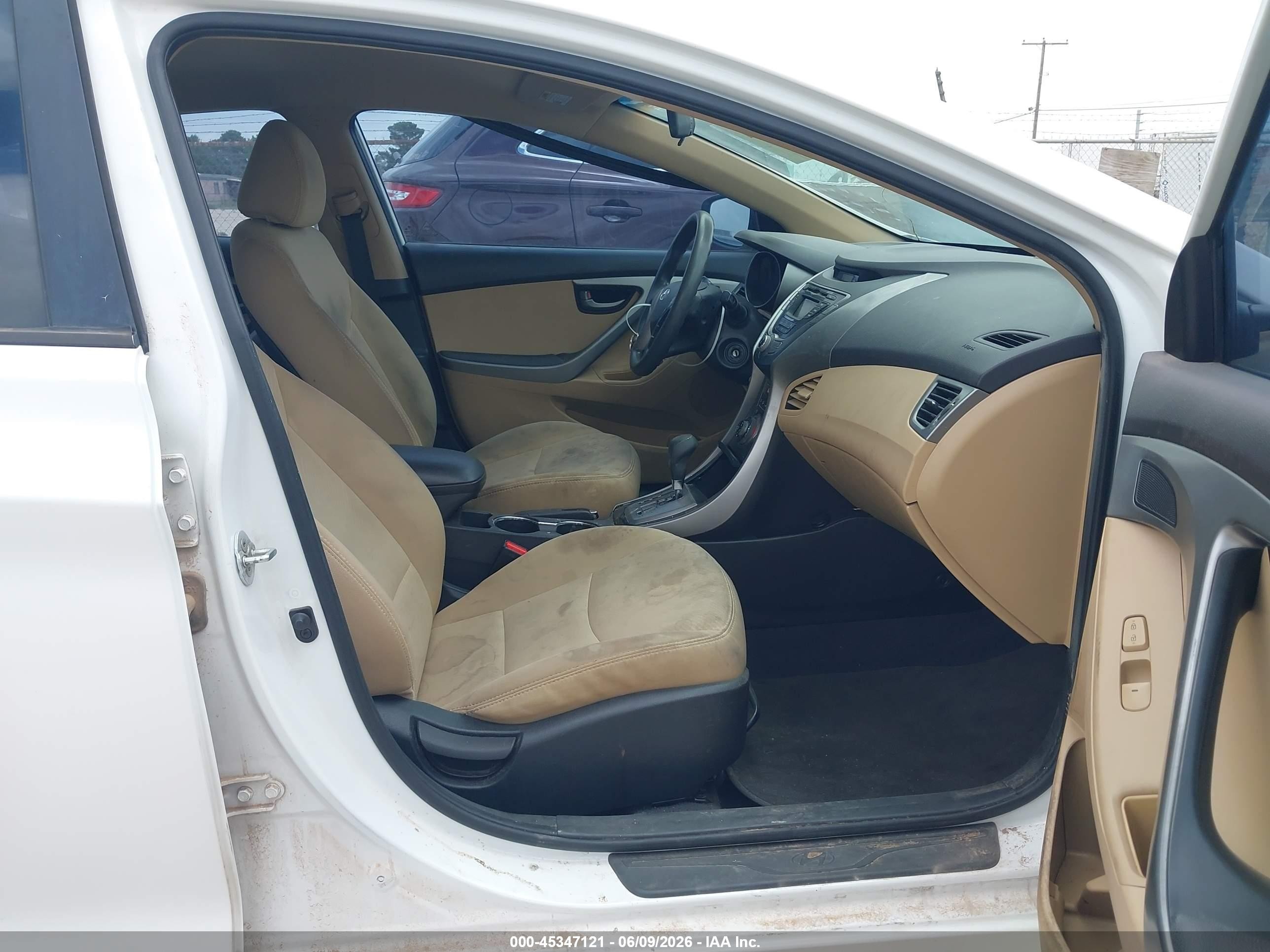 2013 Hyundai Elantra Gls/limited White vin: 5NPDH4AE6DH197499