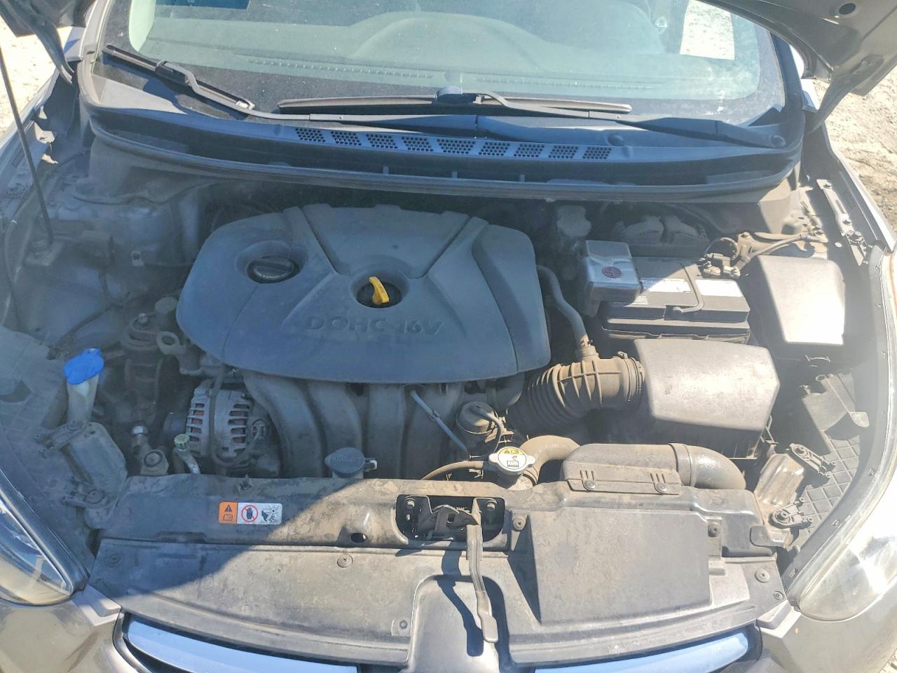 2013 Hyundai Elantra Gls Серый vin: 5NPDH4AE6DH198040