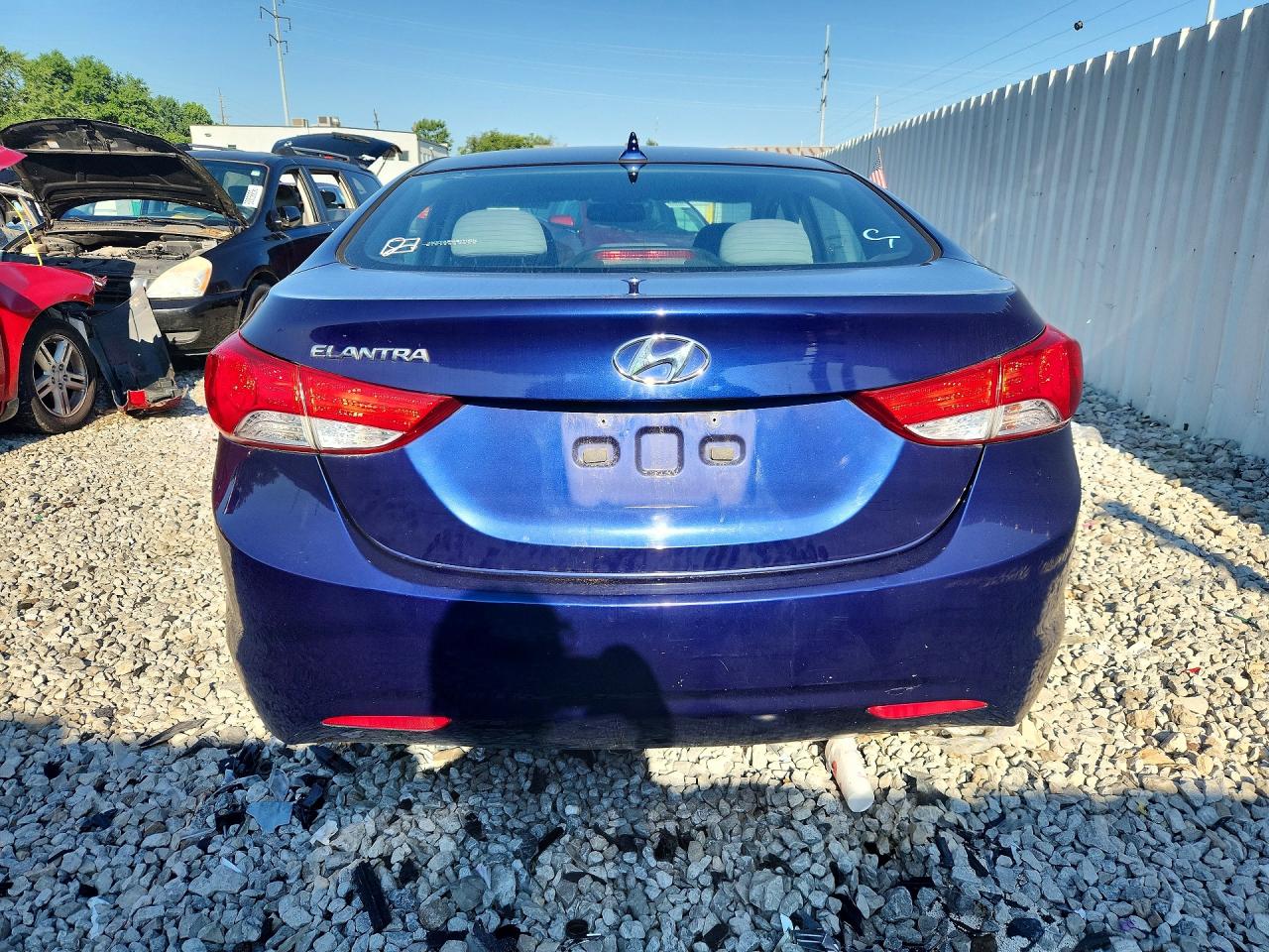 2013 Hyundai Elantra Gls Blue vin: 5NPDH4AE6DH204290