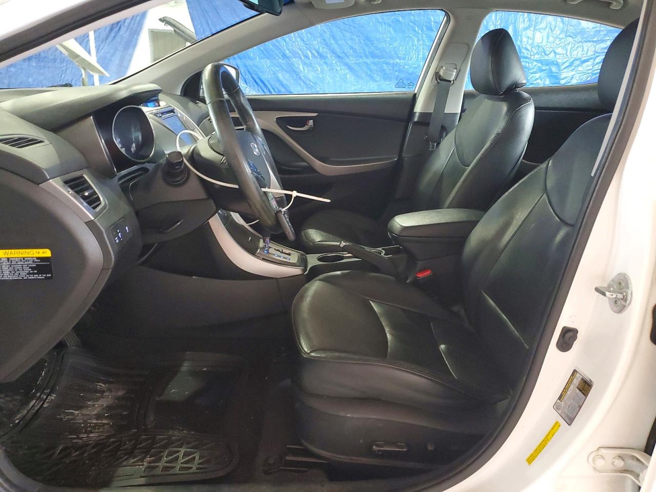 2013 Hyundai Elantra Limited White vin: 5NPDH4AE6DH211255