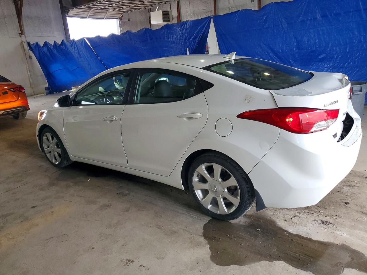 2013 Hyundai Elantra Limited White vin: 5NPDH4AE6DH211255