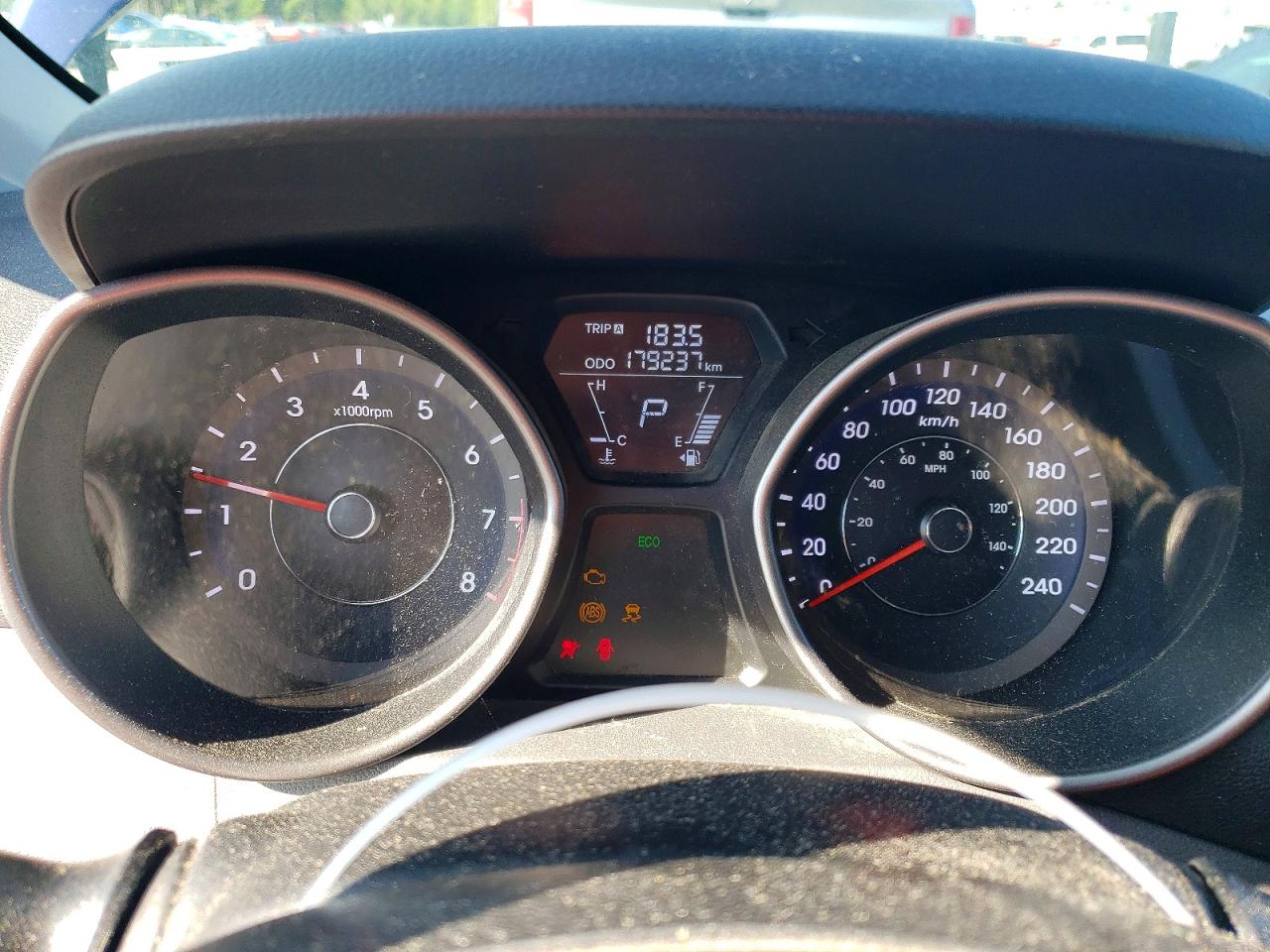 2013 Hyundai Elantra Gls Blue vin: 5NPDH4AE6DH217220