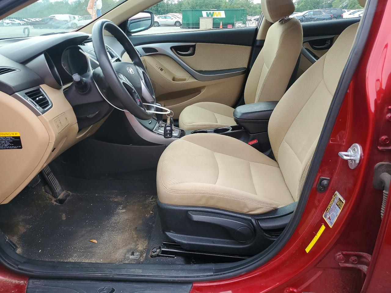 2013 Hyundai Elantra Gls Burgundy vin: 5NPDH4AE6DH227312