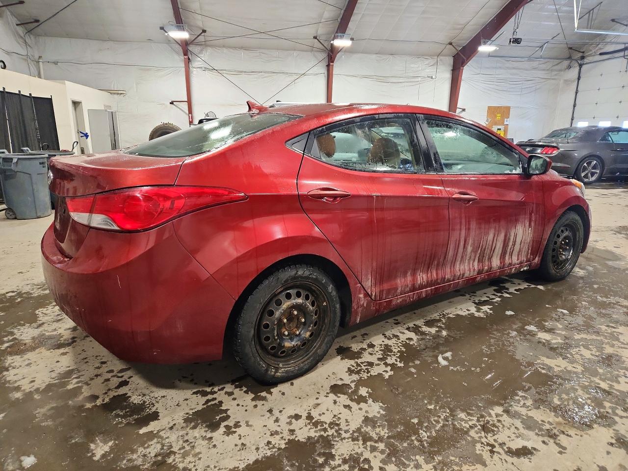 2013 Hyundai Elantra Gls Red vin: 5NPDH4AE6DH228122
