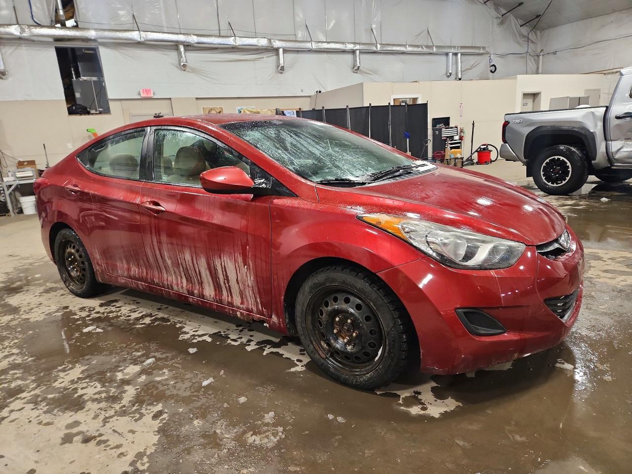 2013 Hyundai Elantra Gls Red vin: 5NPDH4AE6DH228122