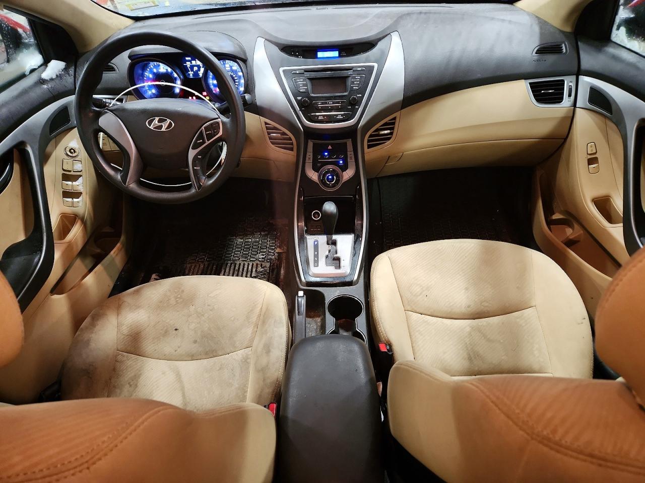2013 Hyundai Elantra Gls Red vin: 5NPDH4AE6DH228122