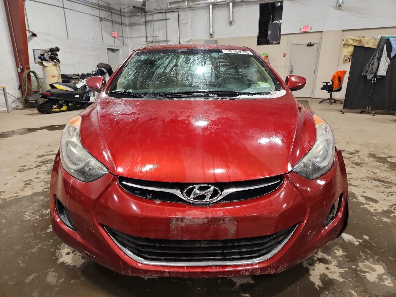 2013 Hyundai Elantra Gls Red vin: 5NPDH4AE6DH228122