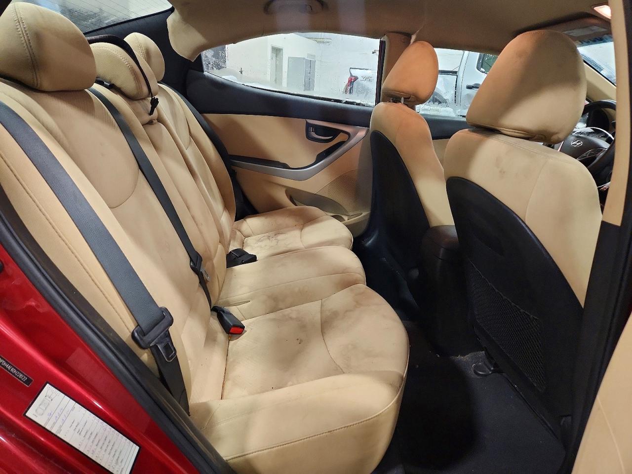 2013 Hyundai Elantra Gls Red vin: 5NPDH4AE6DH228122
