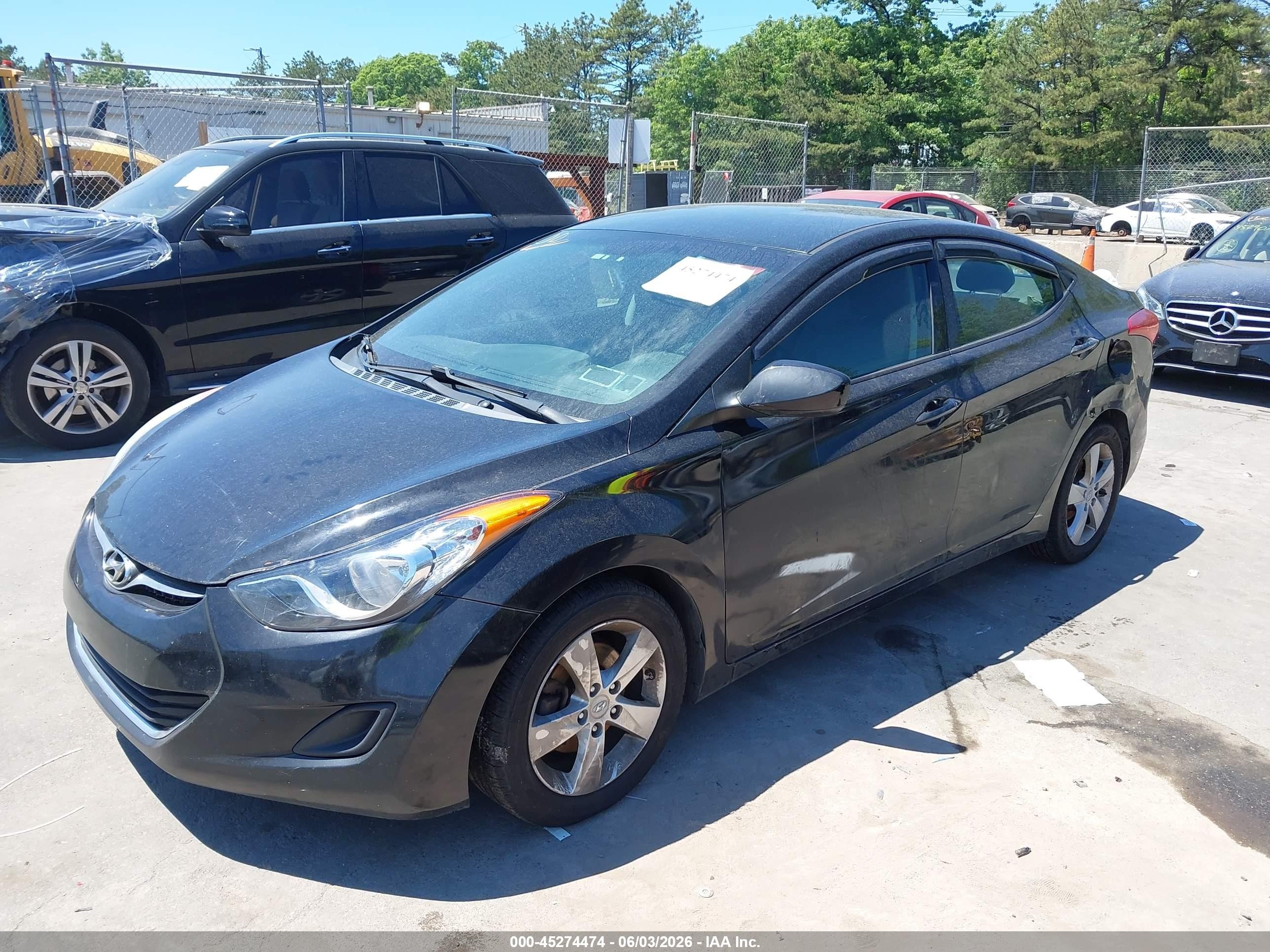 2013 Hyundai Elantra Gls Black vin: 5NPDH4AE6DH233417
