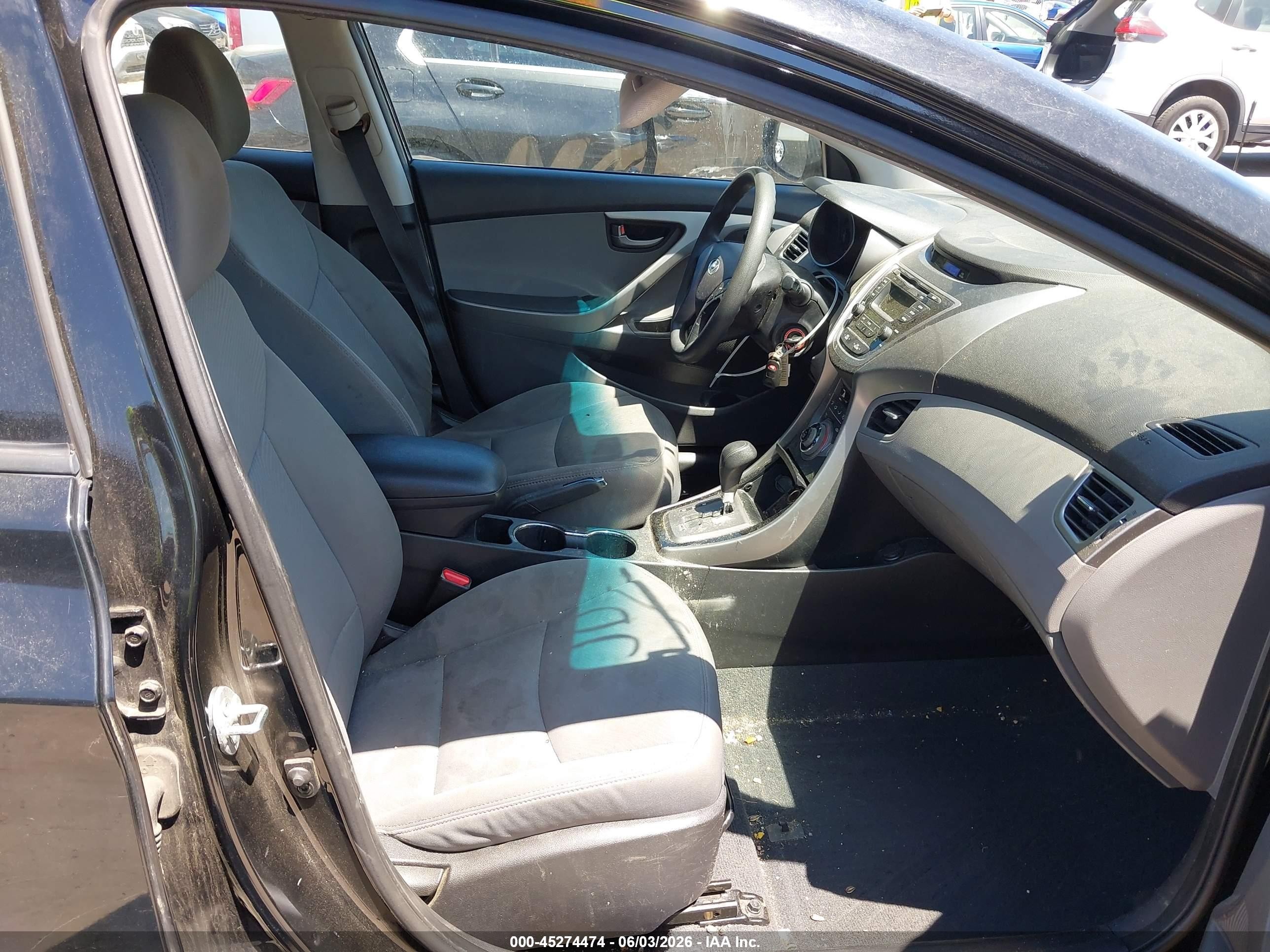 2013 Hyundai Elantra Gls Black vin: 5NPDH4AE6DH233417