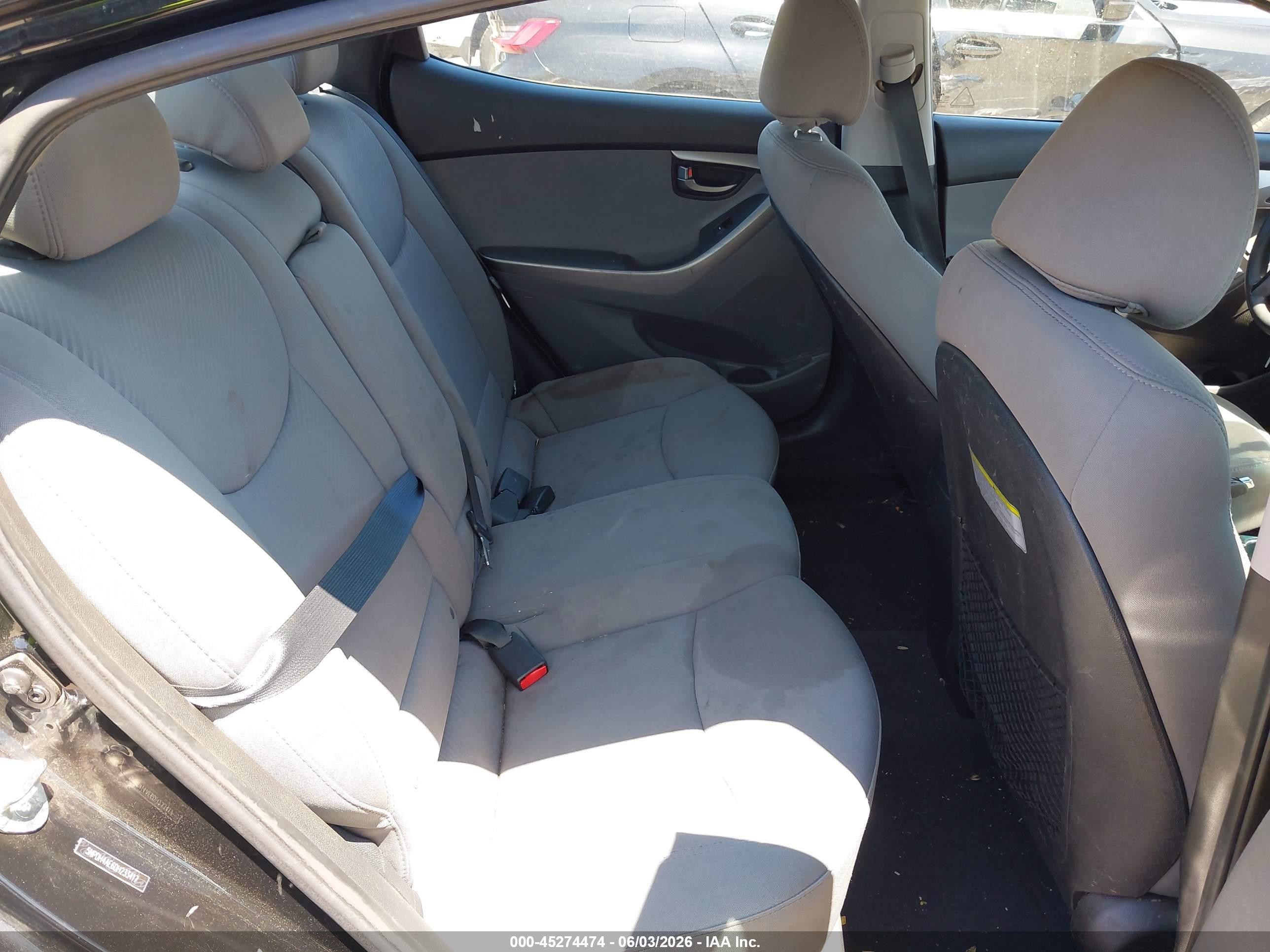 2013 Hyundai Elantra Gls Black vin: 5NPDH4AE6DH233417