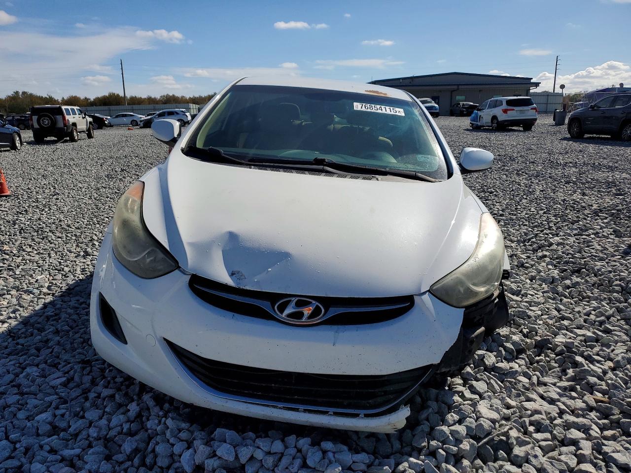 2013 Hyundai Elantra Gls White vin: 5NPDH4AE6DH240481