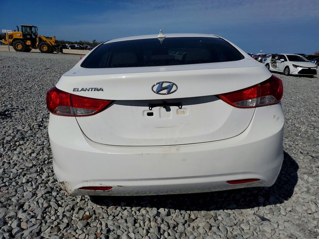 2013 Hyundai Elantra Gls White vin: 5NPDH4AE6DH240481