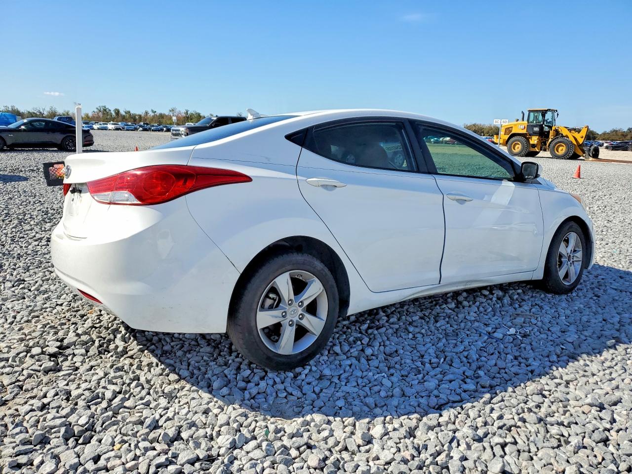 2013 Hyundai Elantra Gls White vin: 5NPDH4AE6DH240481