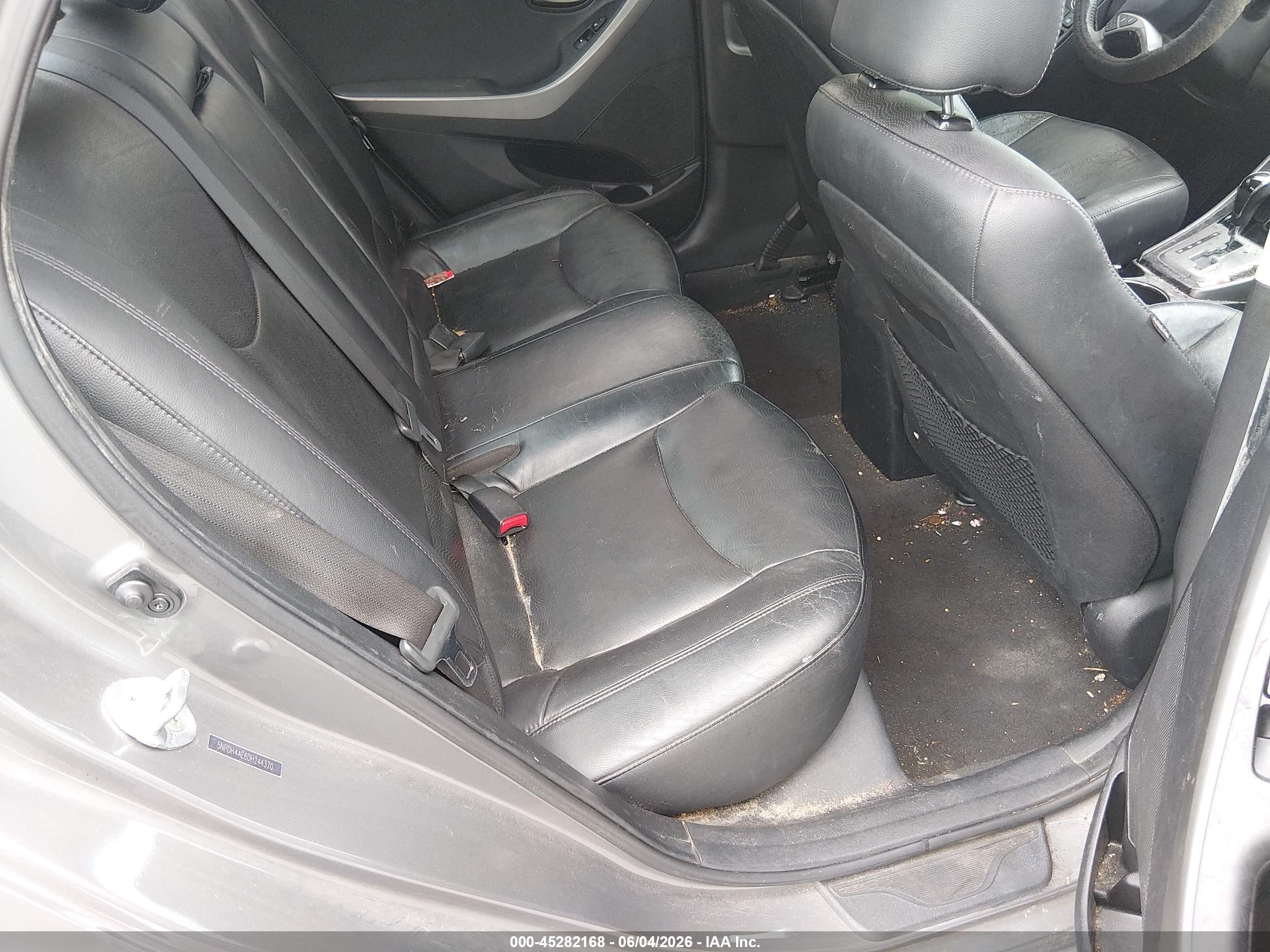 2013 Hyundai Elantra Limited Gray vin: 5NPDH4AE6DH244370