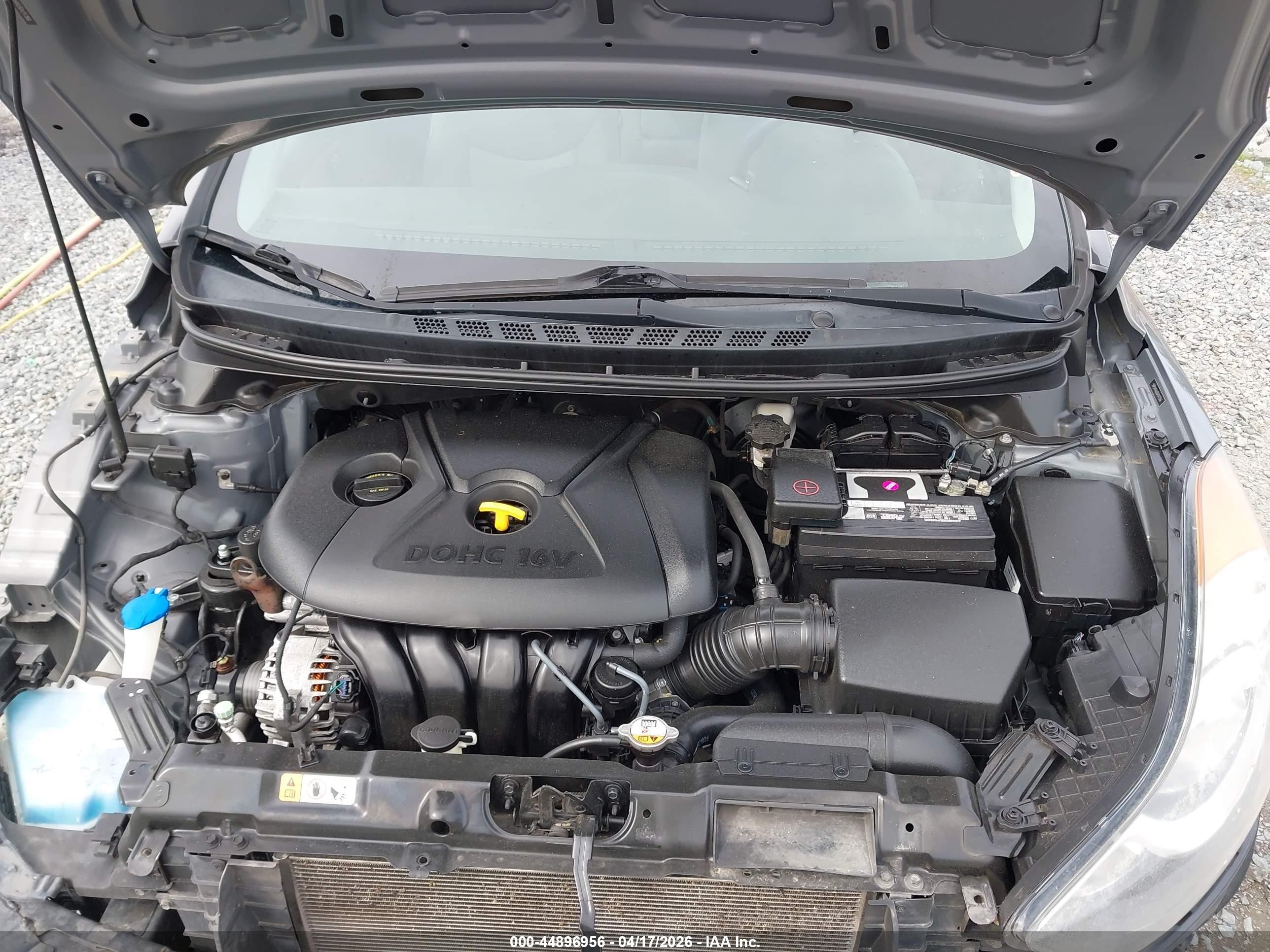 2013 Hyundai Elantra Gls Gray vin: 5NPDH4AE6DH247866
