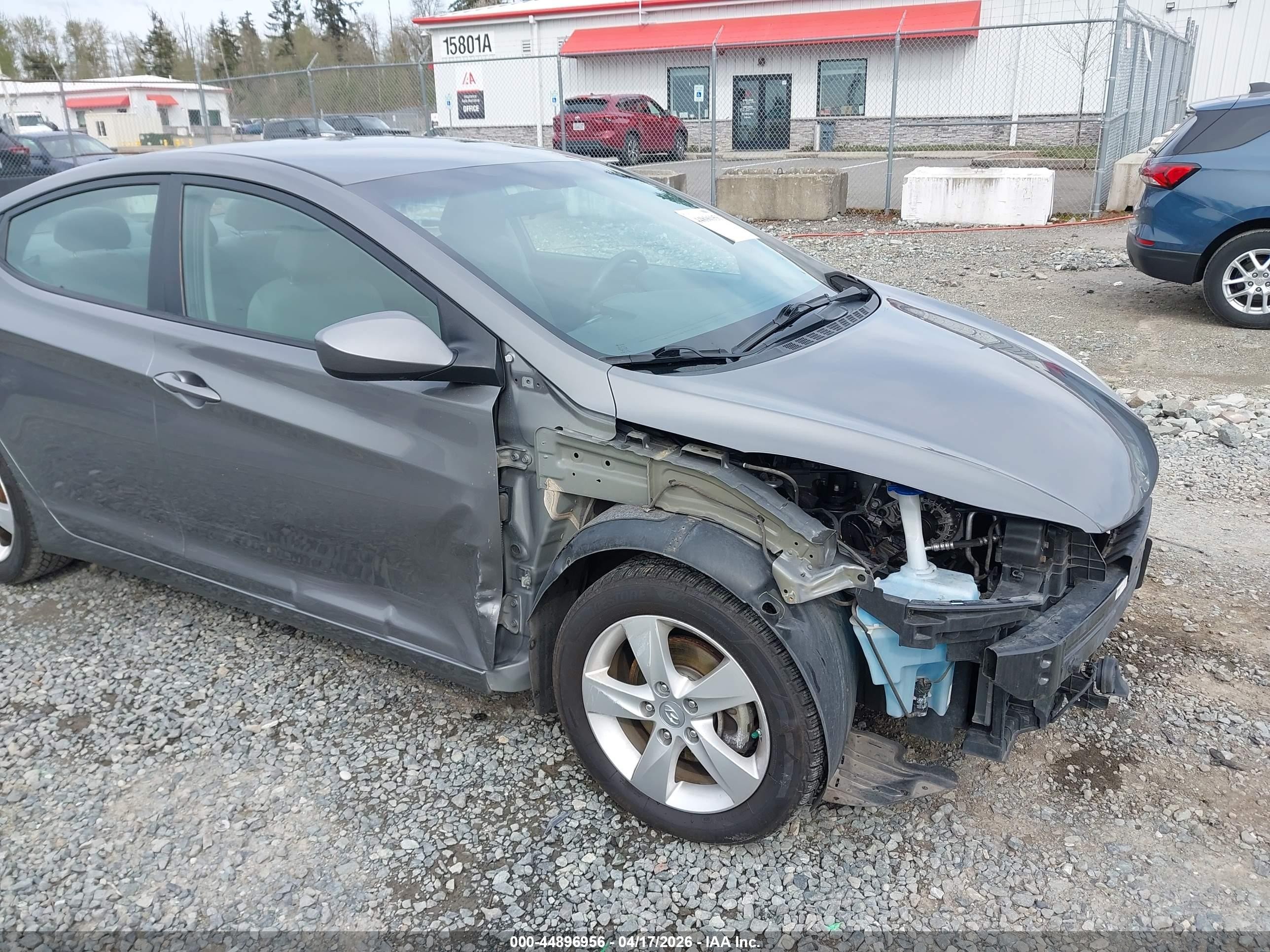 2013 Hyundai Elantra Gls Gray vin: 5NPDH4AE6DH247866