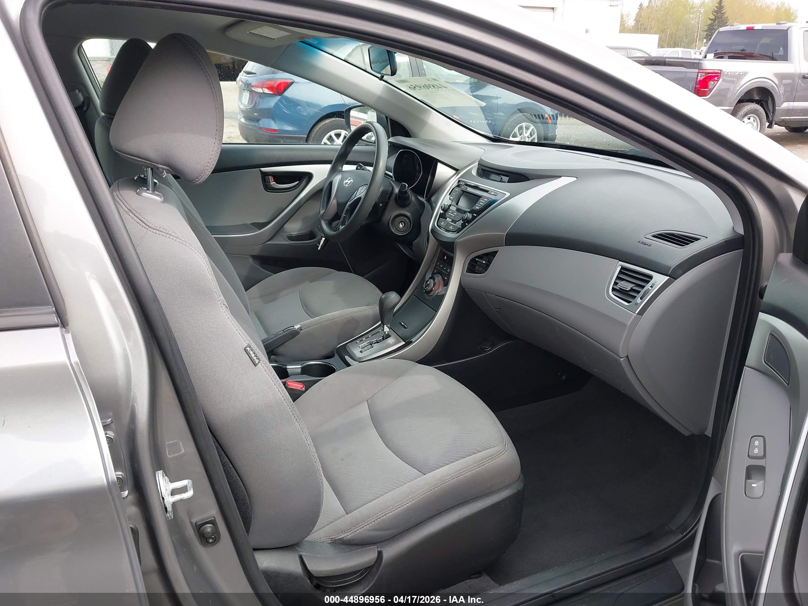 2013 Hyundai Elantra Gls Gray vin: 5NPDH4AE6DH247866