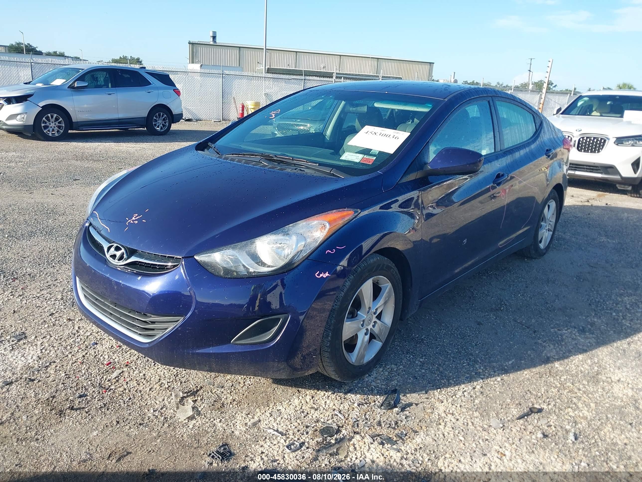 2013 Hyundai Elantra Gls Синий vin: 5NPDH4AE6DH251917