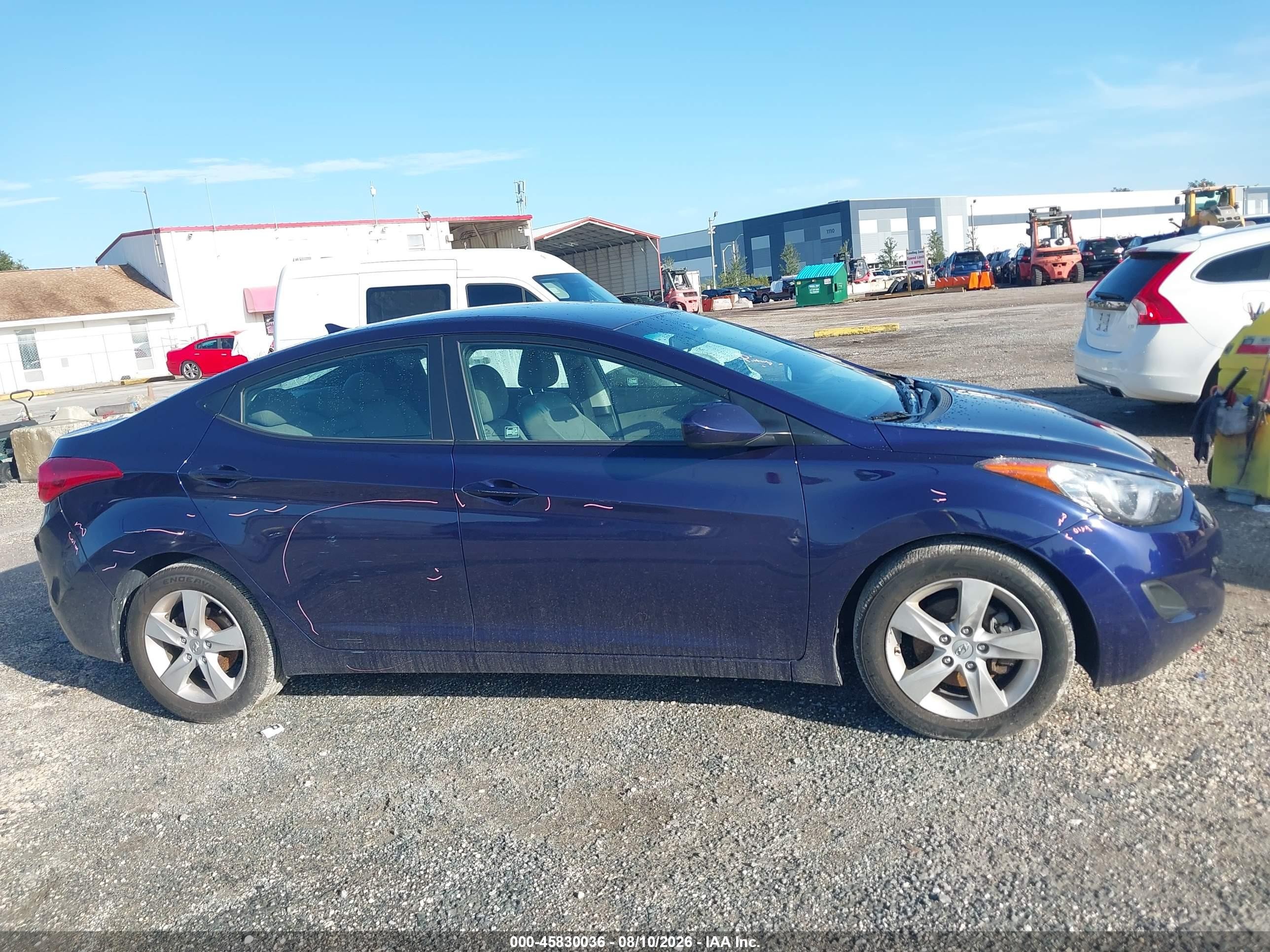 2013 Hyundai Elantra Gls Синий vin: 5NPDH4AE6DH251917