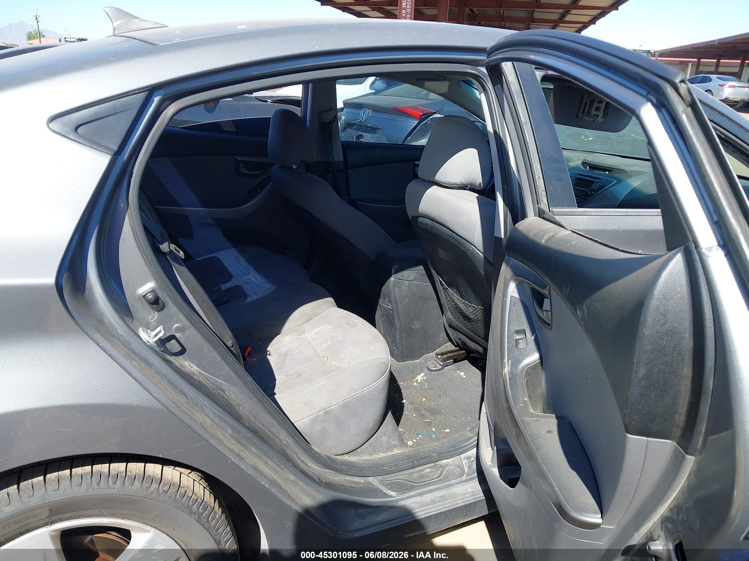 2013 Hyundai Elantra Gls Gray vin: 5NPDH4AE6DH255059