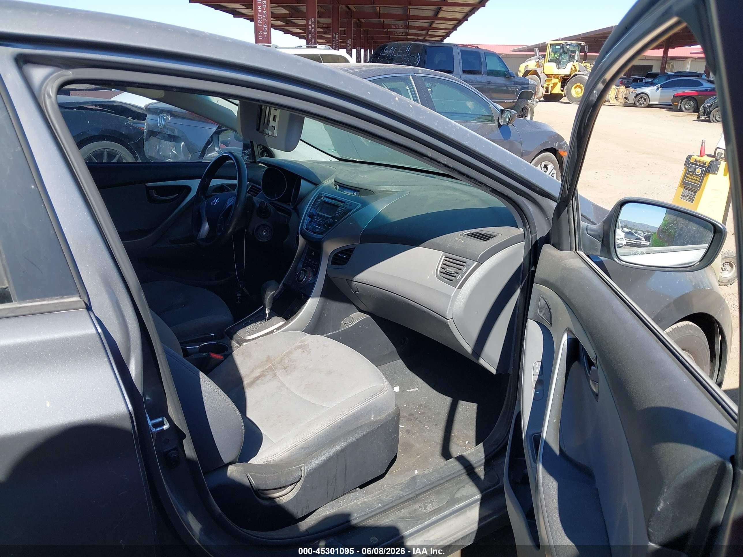 2013 Hyundai Elantra Gls Gray vin: 5NPDH4AE6DH255059