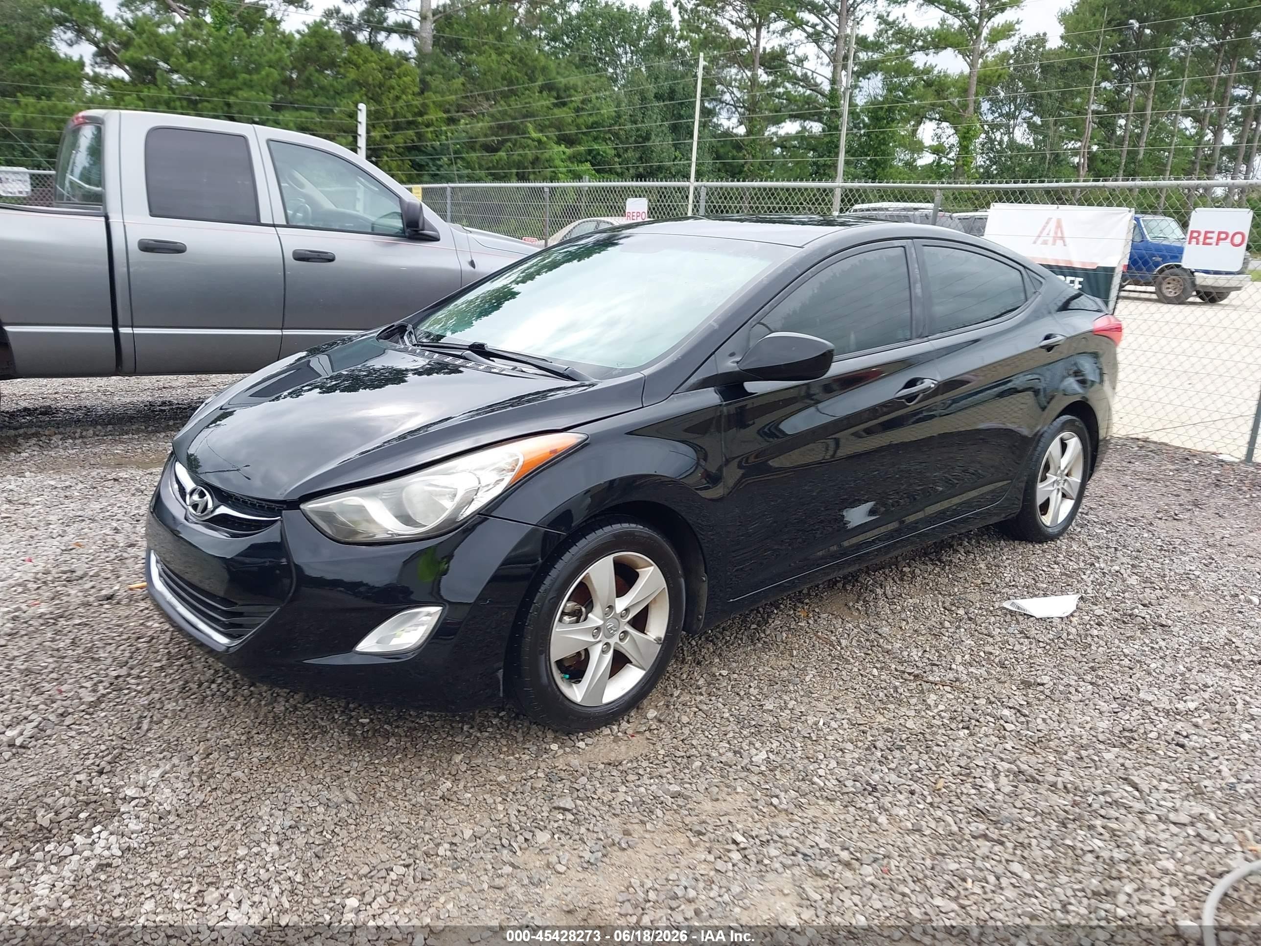 2013 Hyundai Elantra Gls Черный vin: 5NPDH4AE6DH255496