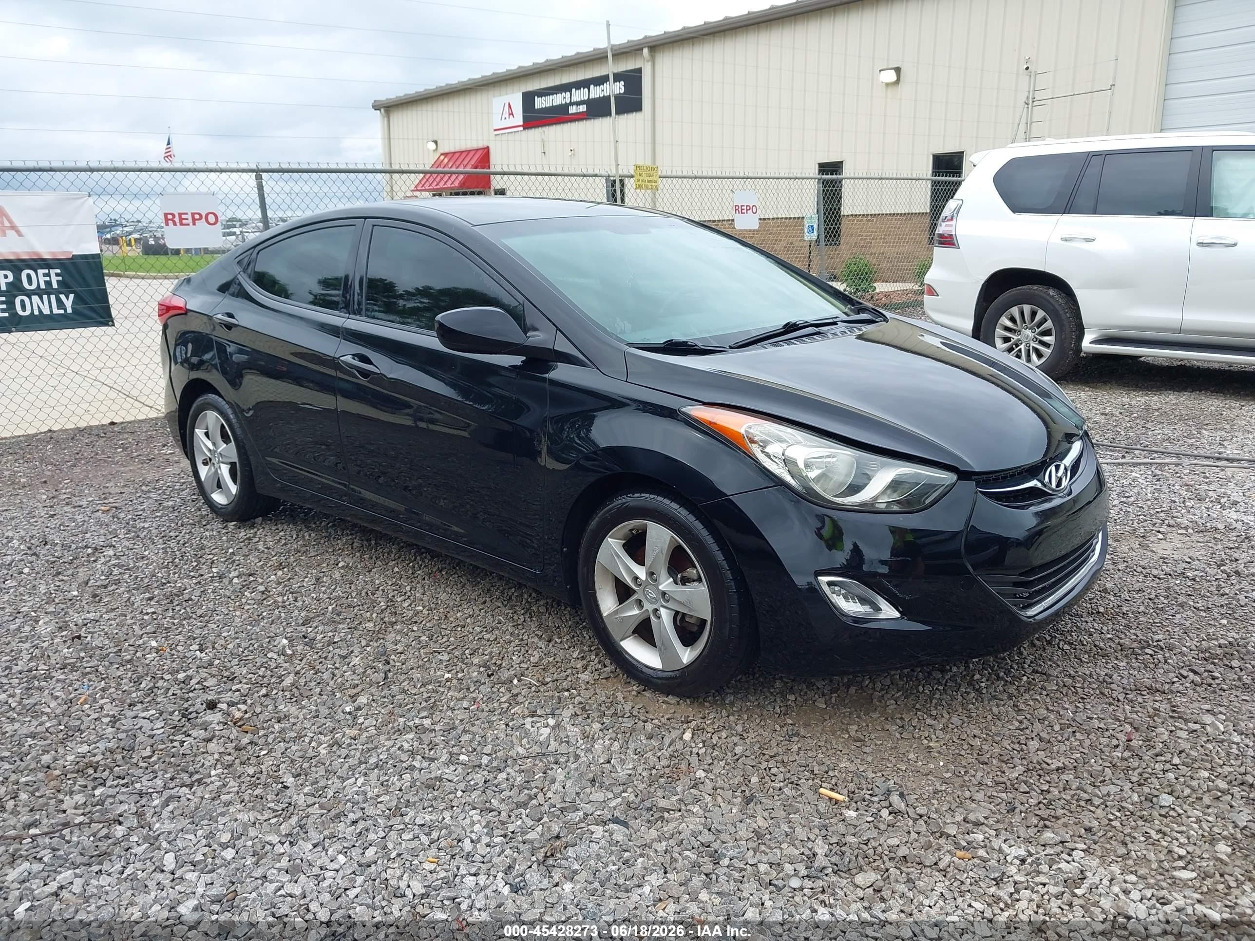 2013 Hyundai Elantra Gls Черный vin: 5NPDH4AE6DH255496