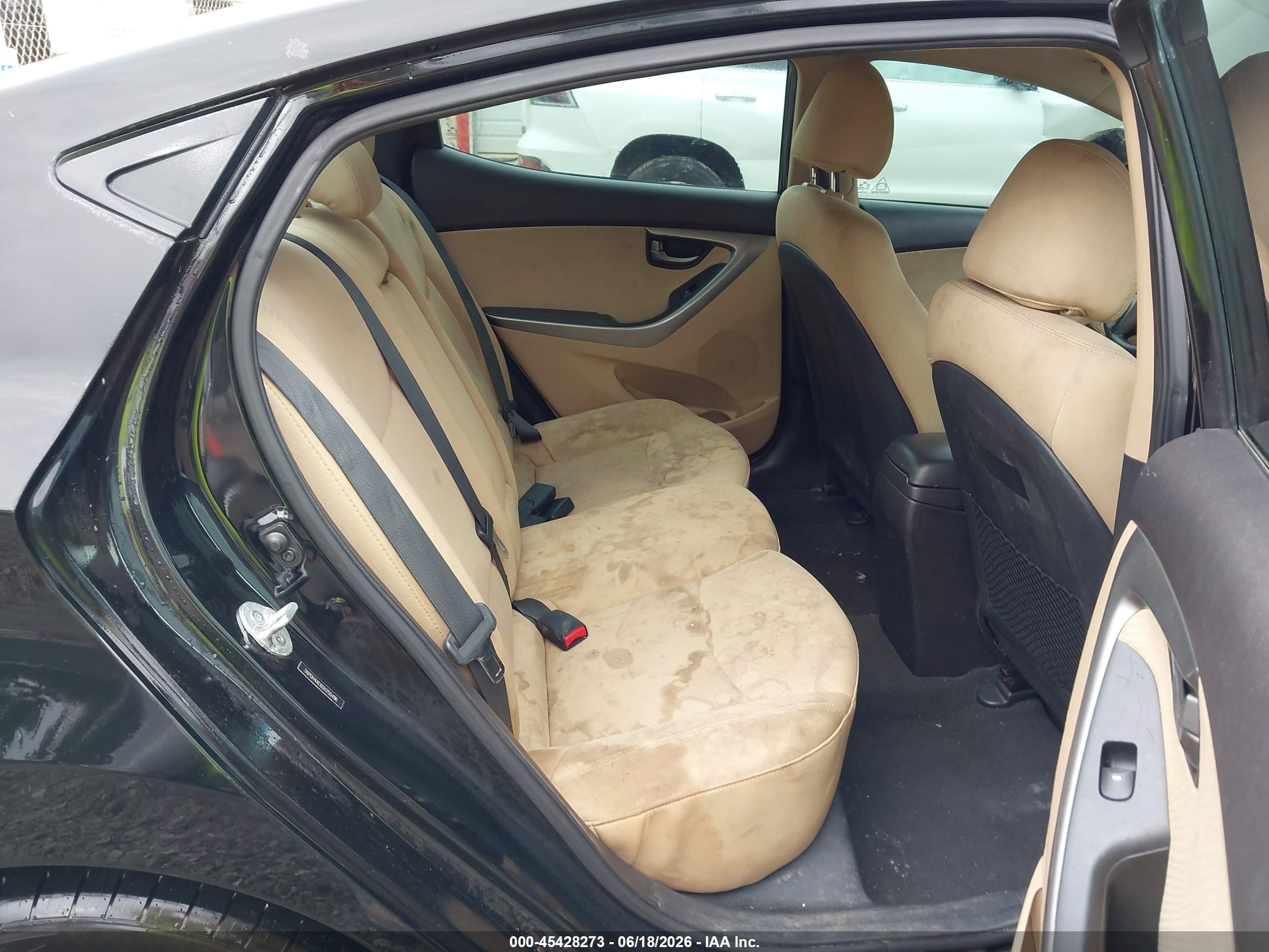 2013 Hyundai Elantra Gls Черный vin: 5NPDH4AE6DH255496