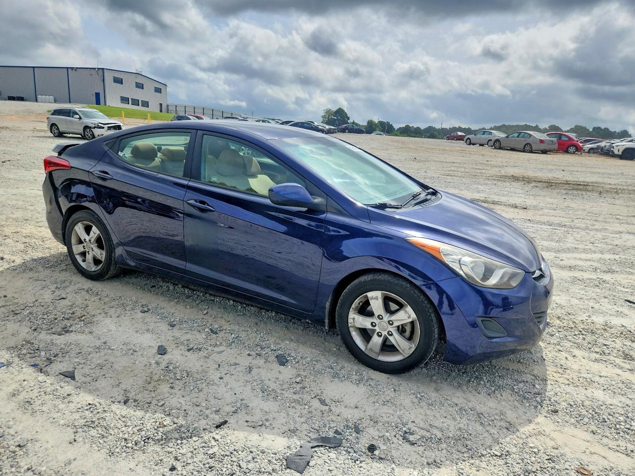 2013 Hyundai Elantra Gls Blue vin: 5NPDH4AE6DH259760