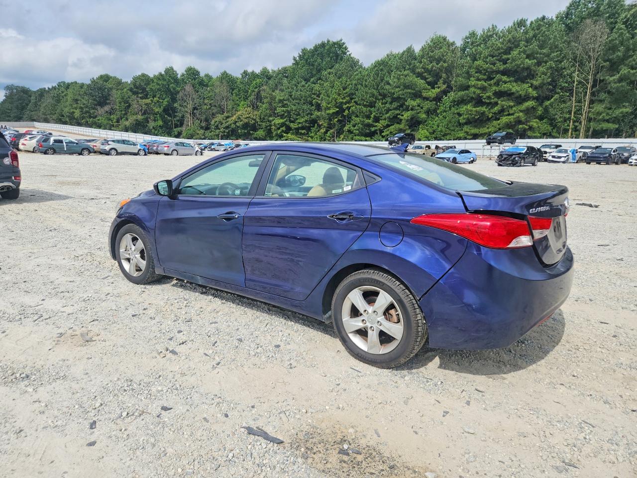 2013 Hyundai Elantra Gls Blue vin: 5NPDH4AE6DH259760