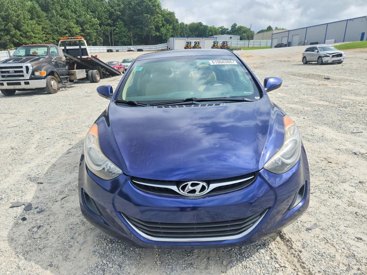 2013 Hyundai Elantra Gls Blue vin: 5NPDH4AE6DH259760