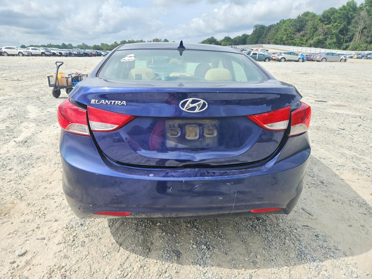 2013 Hyundai Elantra Gls Blue vin: 5NPDH4AE6DH259760