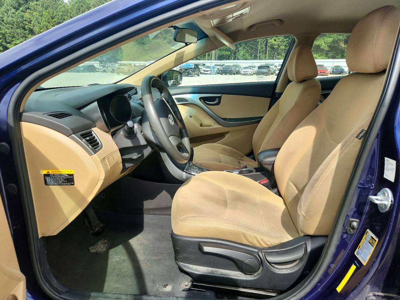 2013 Hyundai Elantra Gls Blue vin: 5NPDH4AE6DH259760