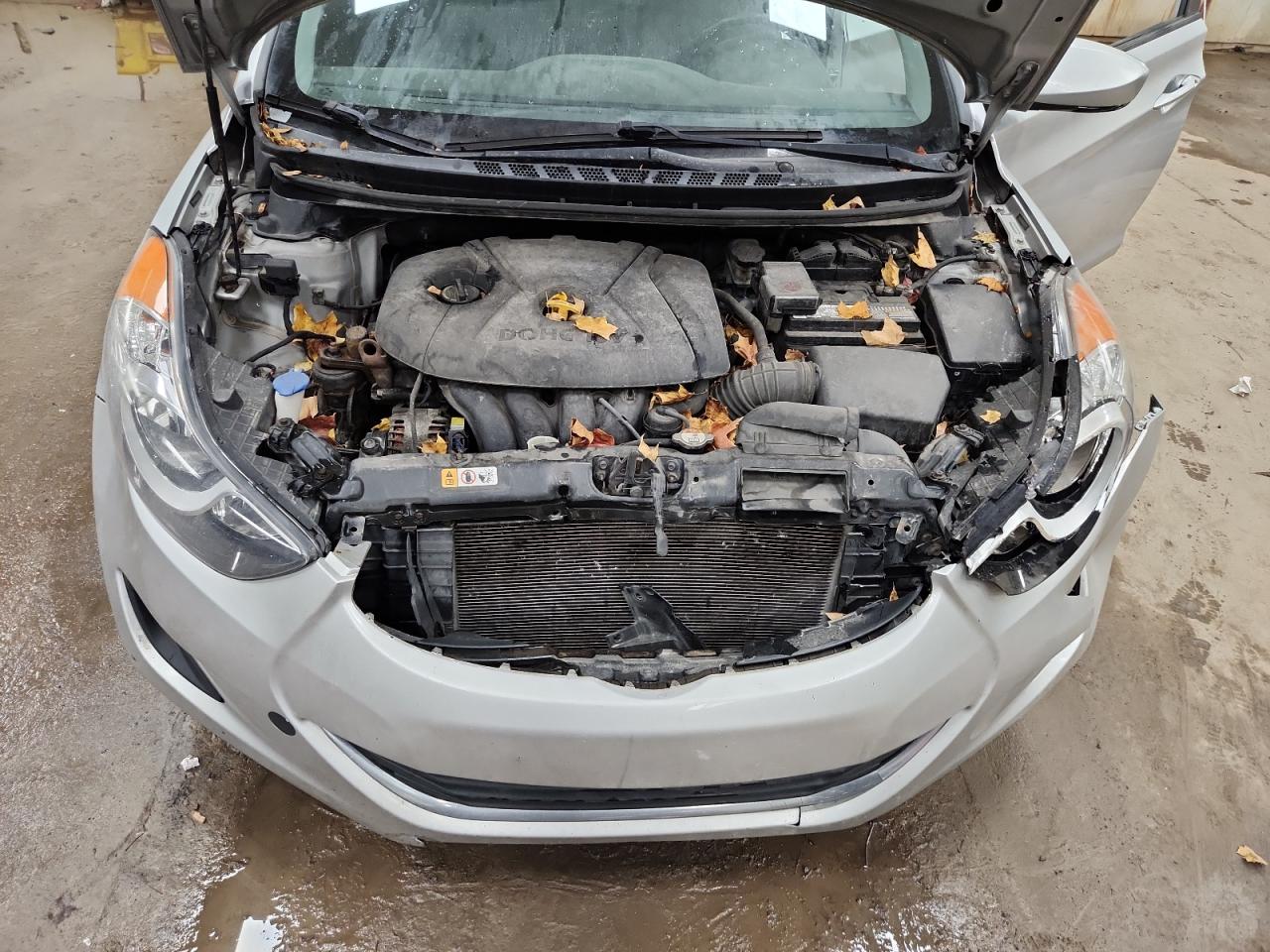 2013 Hyundai Elantra Gls Silver vin: 5NPDH4AE6DH263131