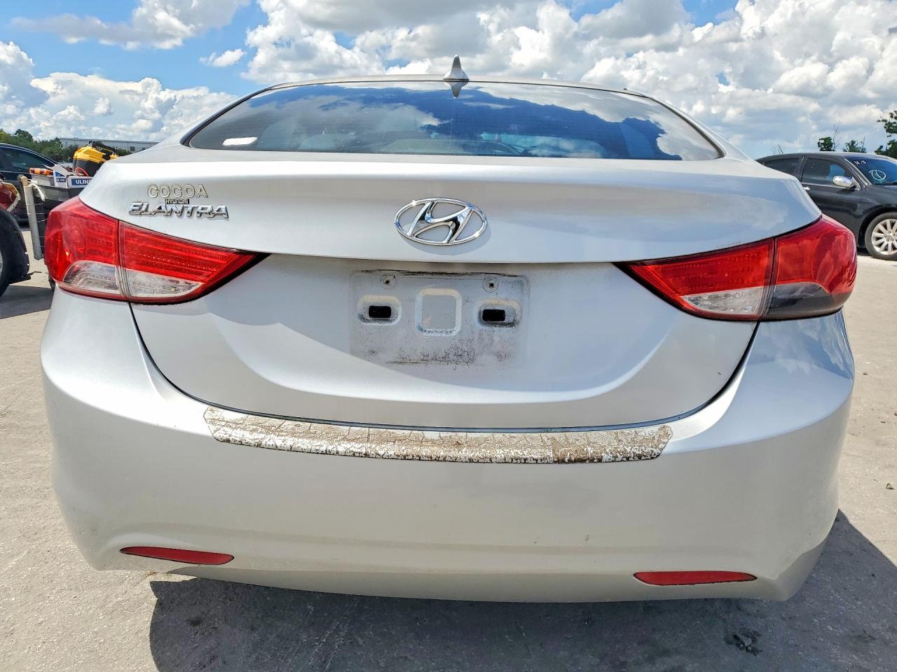 2013 Hyundai Elantra Gls Silver vin: 5NPDH4AE6DH268524