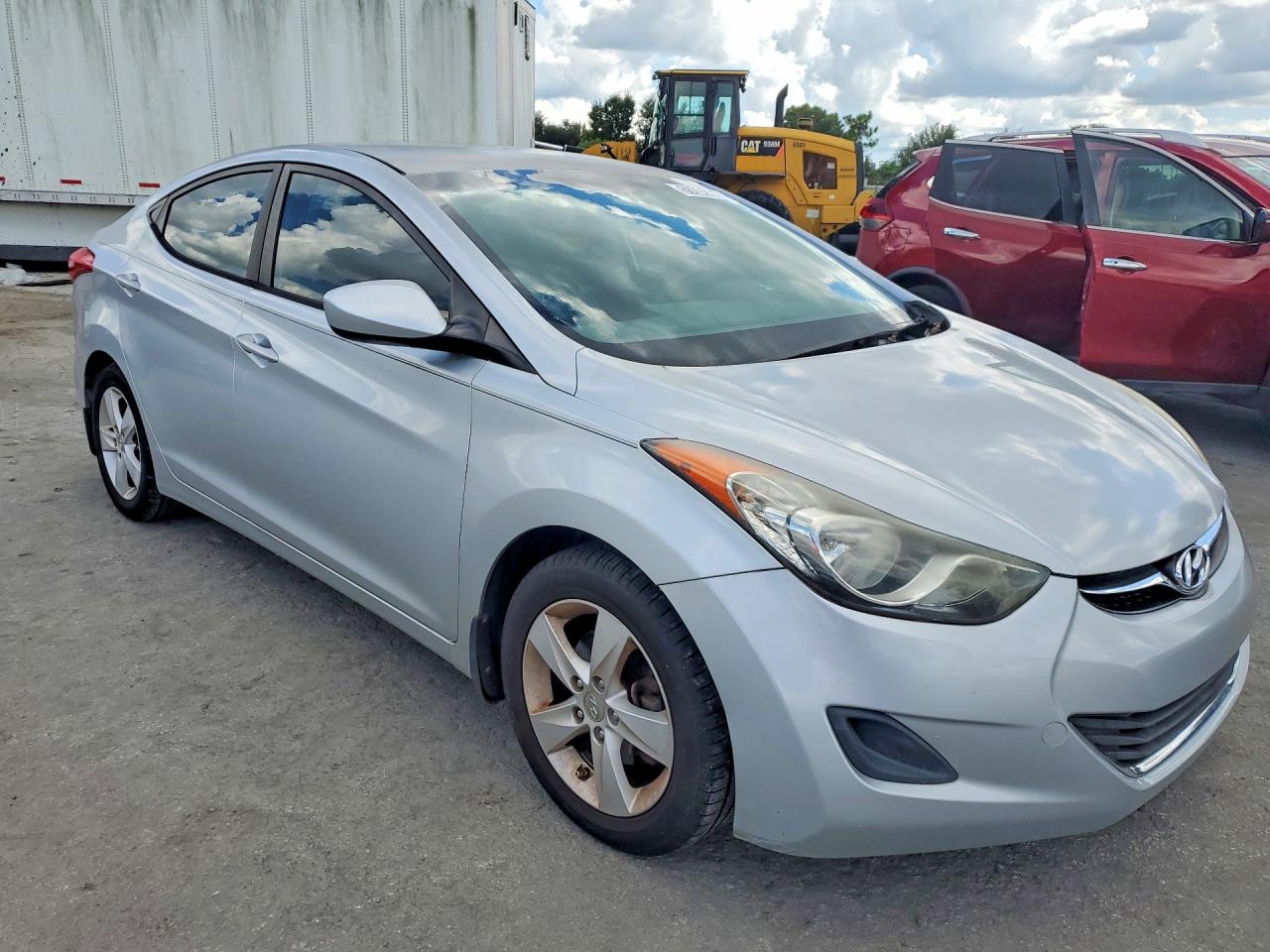 2013 Hyundai Elantra Gls Silver vin: 5NPDH4AE6DH268524