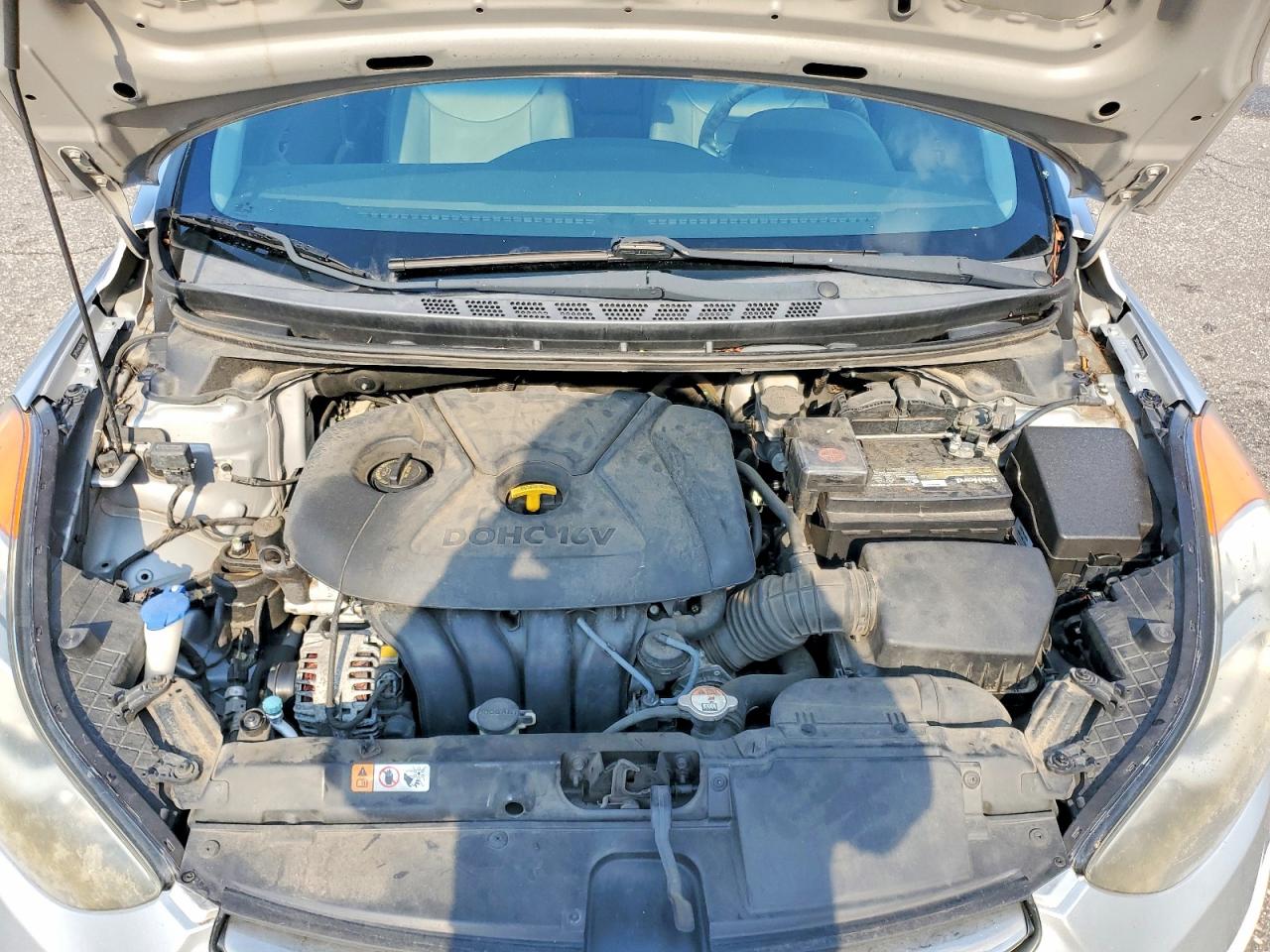2013 Hyundai Elantra Limited Silver vin: 5NPDH4AE6DH274890