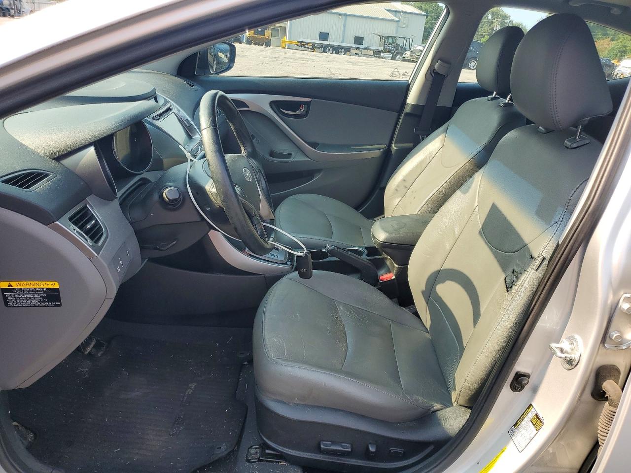 2013 Hyundai Elantra Limited Silver vin: 5NPDH4AE6DH274890