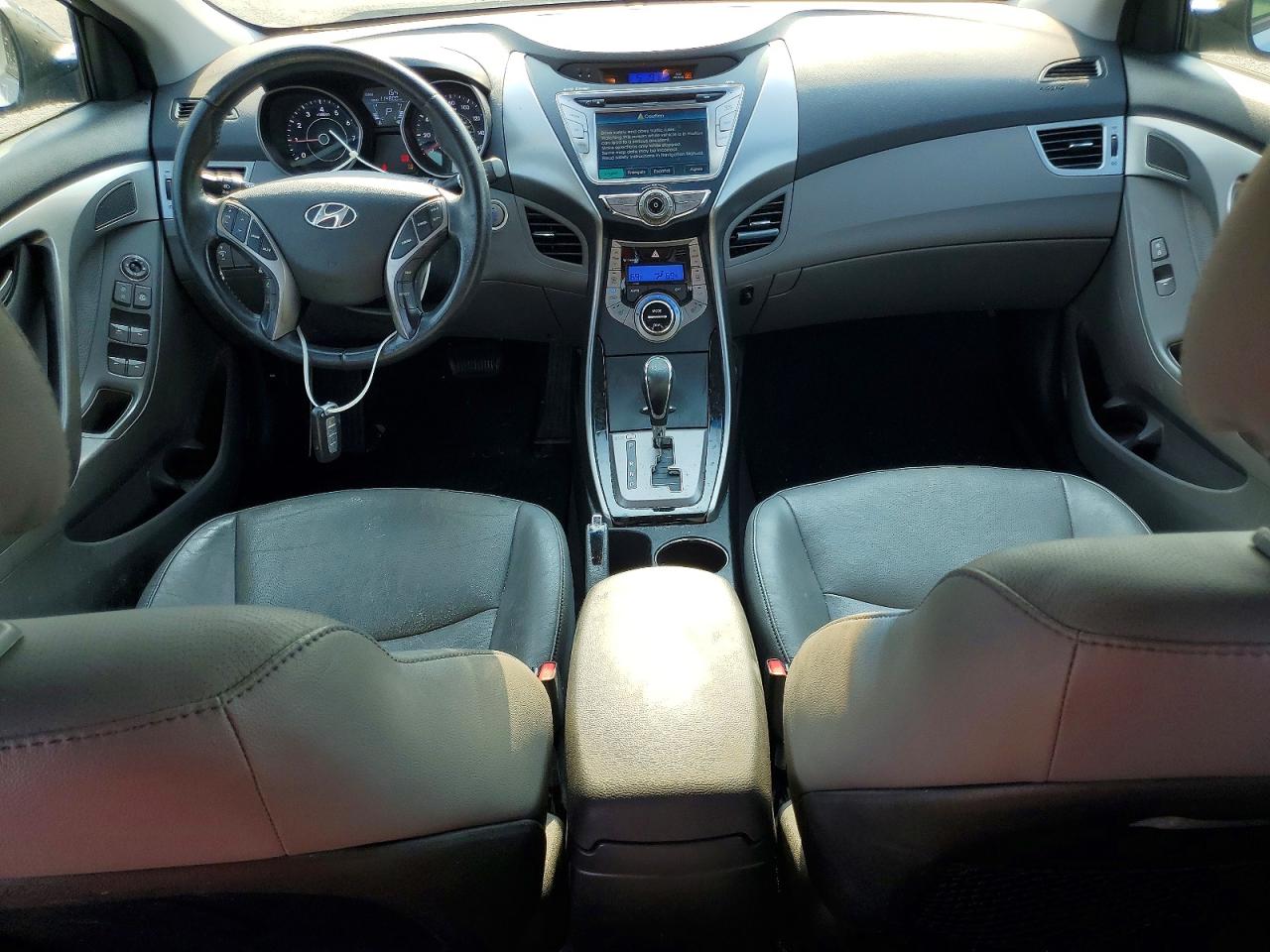 2013 Hyundai Elantra Limited Silver vin: 5NPDH4AE6DH274890
