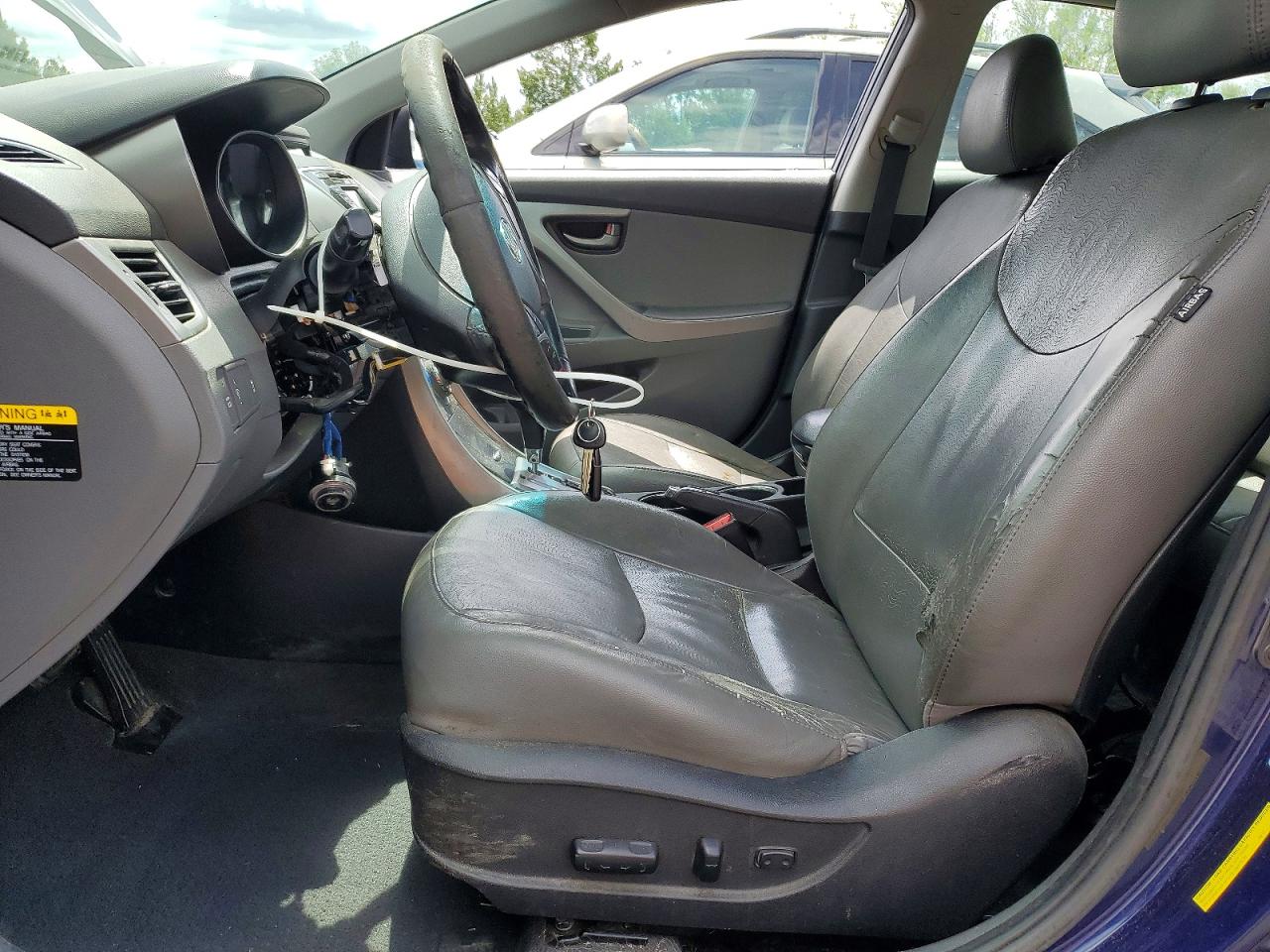 2013 Hyundai Elantra Limited Blue vin: 5NPDH4AE6DH276476