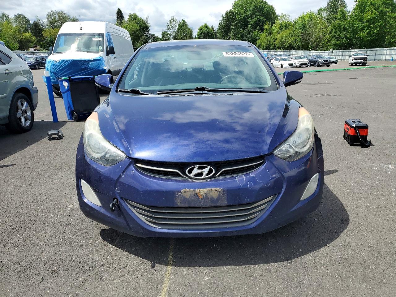 2013 Hyundai Elantra Limited Blue vin: 5NPDH4AE6DH276476